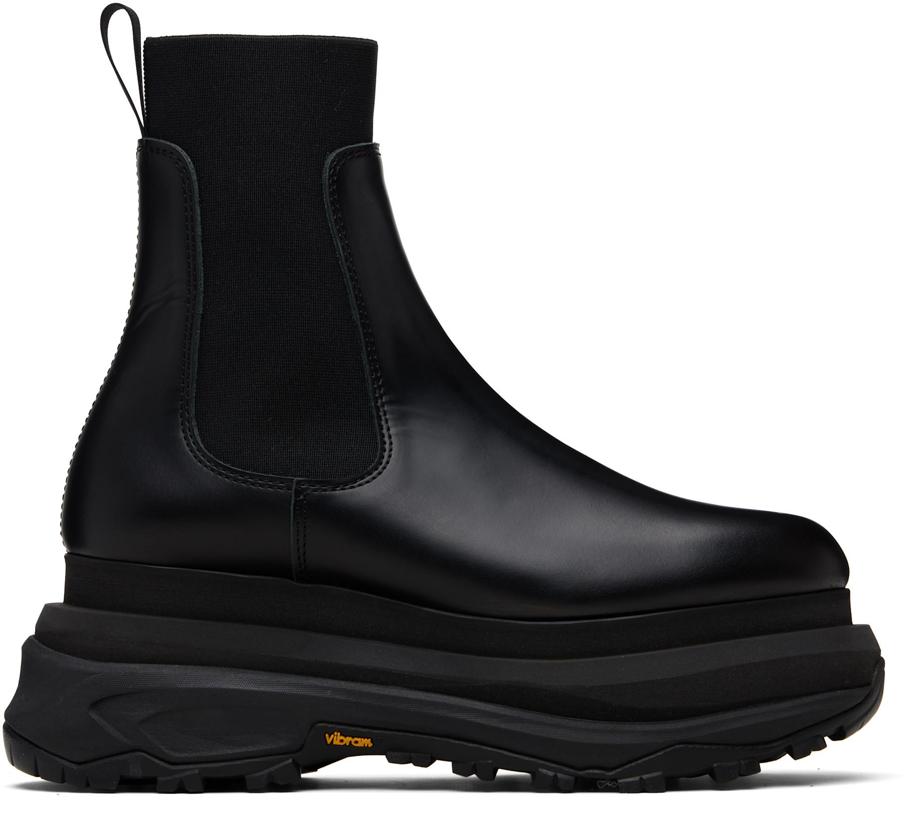 Black Chelsea Boots by SACAI
