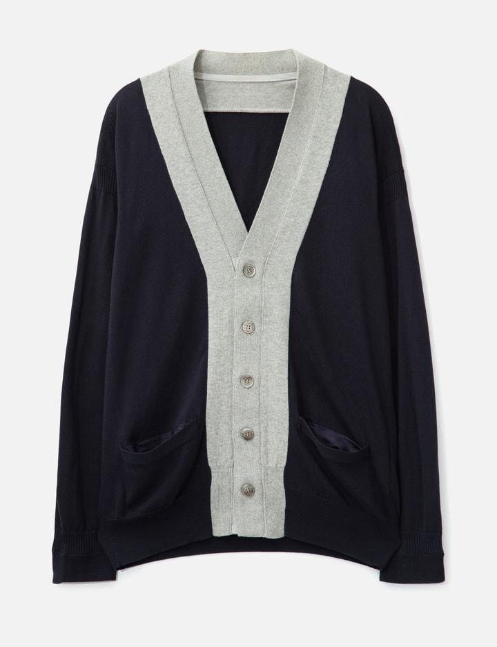 Block Cardigan Knit by SACAI