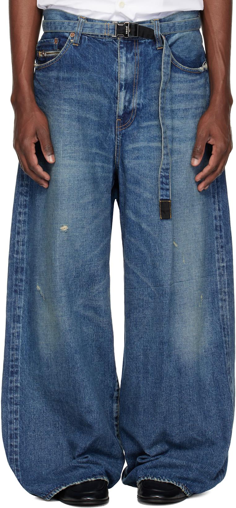 Blue BEYONDEXX Jeans by SACAI
