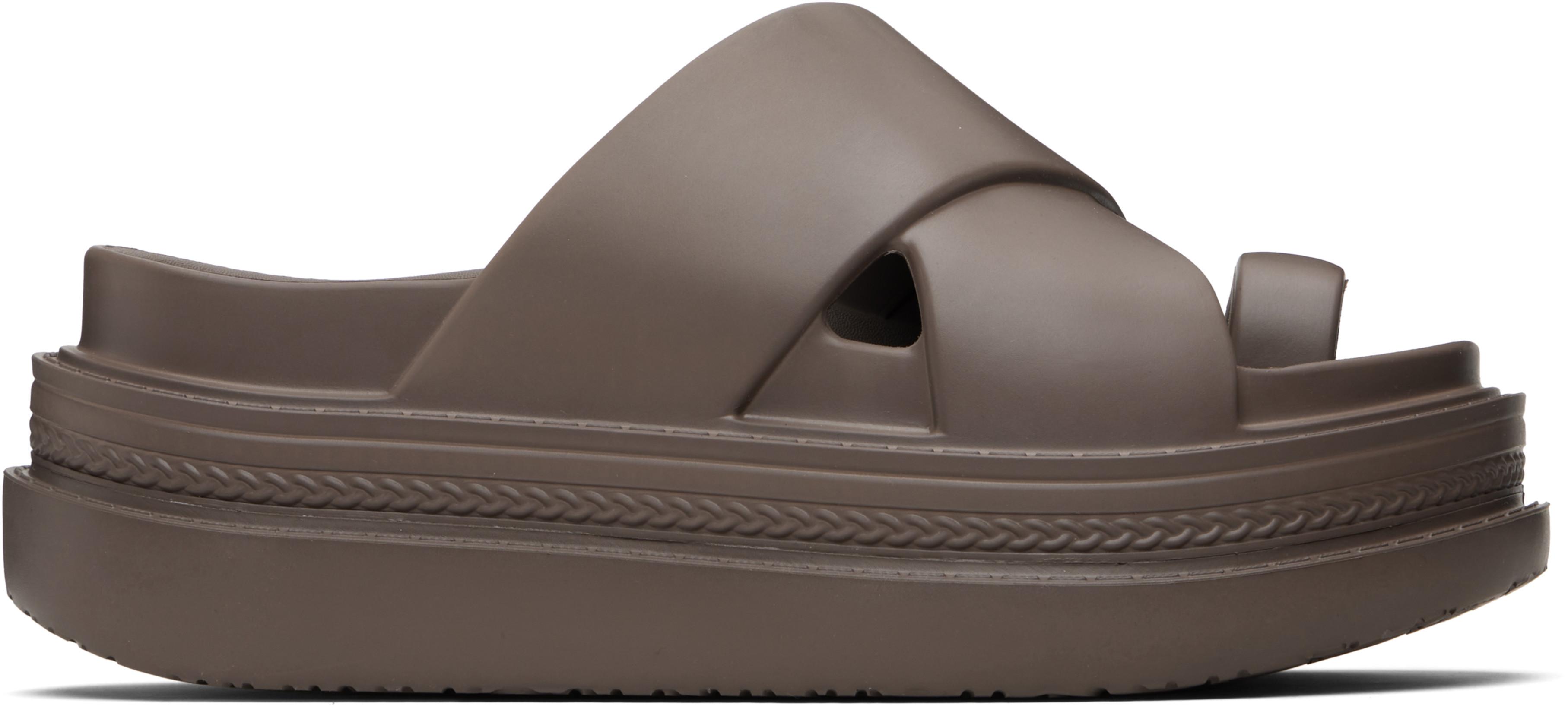 Brown Foam Multiple Sole Sandals by SACAI