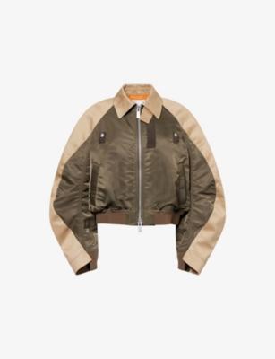 Contrast-Twill Padded Shell Jacket by SACAI