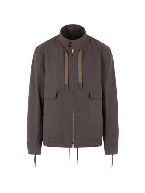 Full-zip drawstring jacket by SACAI