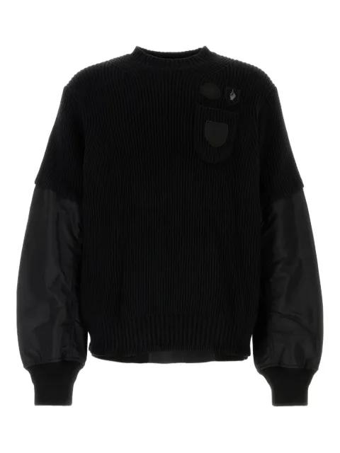 Gonz multi-patch sweater by SACAI
