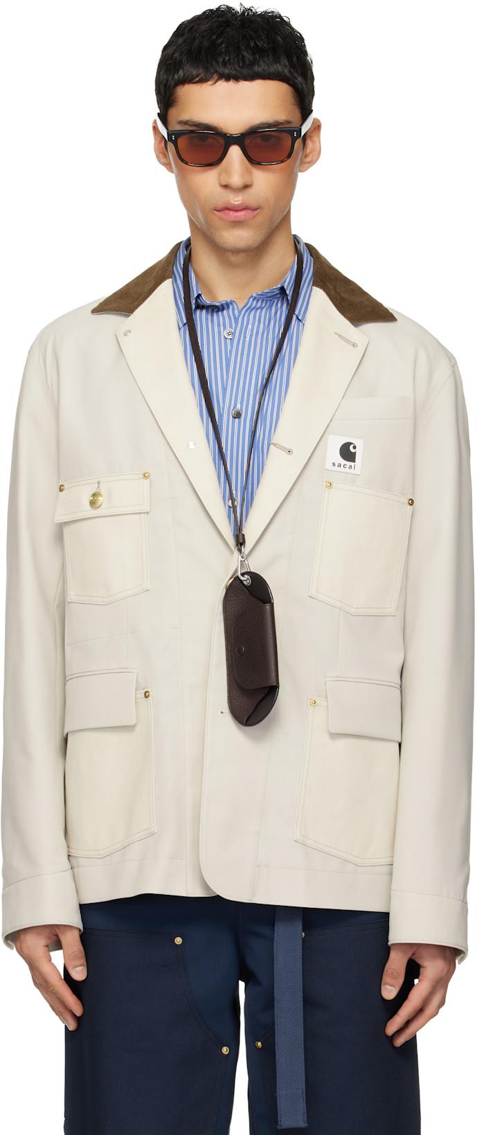 Off-White Carhartt WIP Edition Suiting & Duck Blazer by SACAI