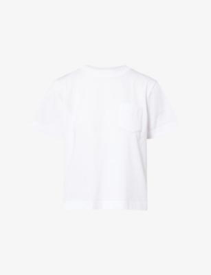 Patch-Pocket Boxy Cotton T-Shirt by SACAI