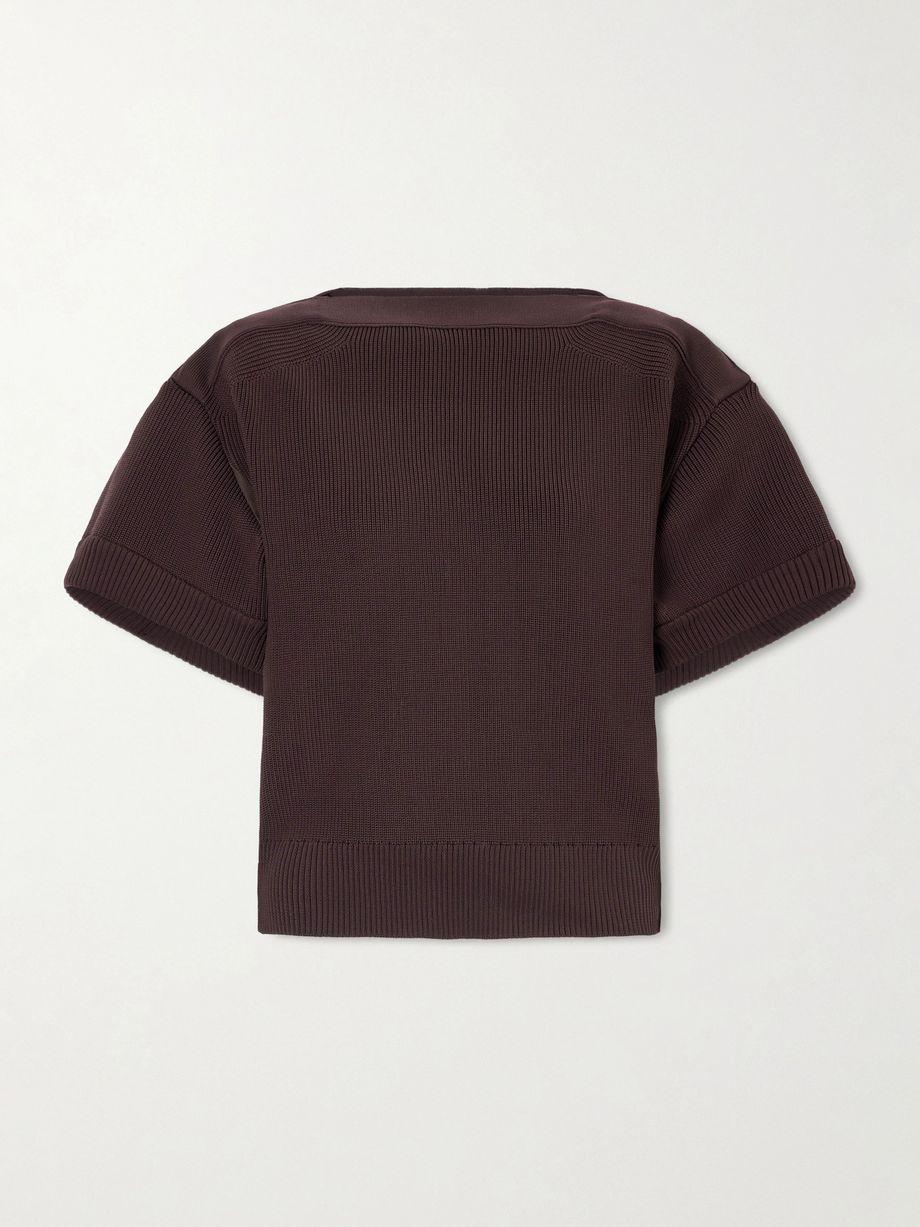 Ribbed-knit top by SACAI