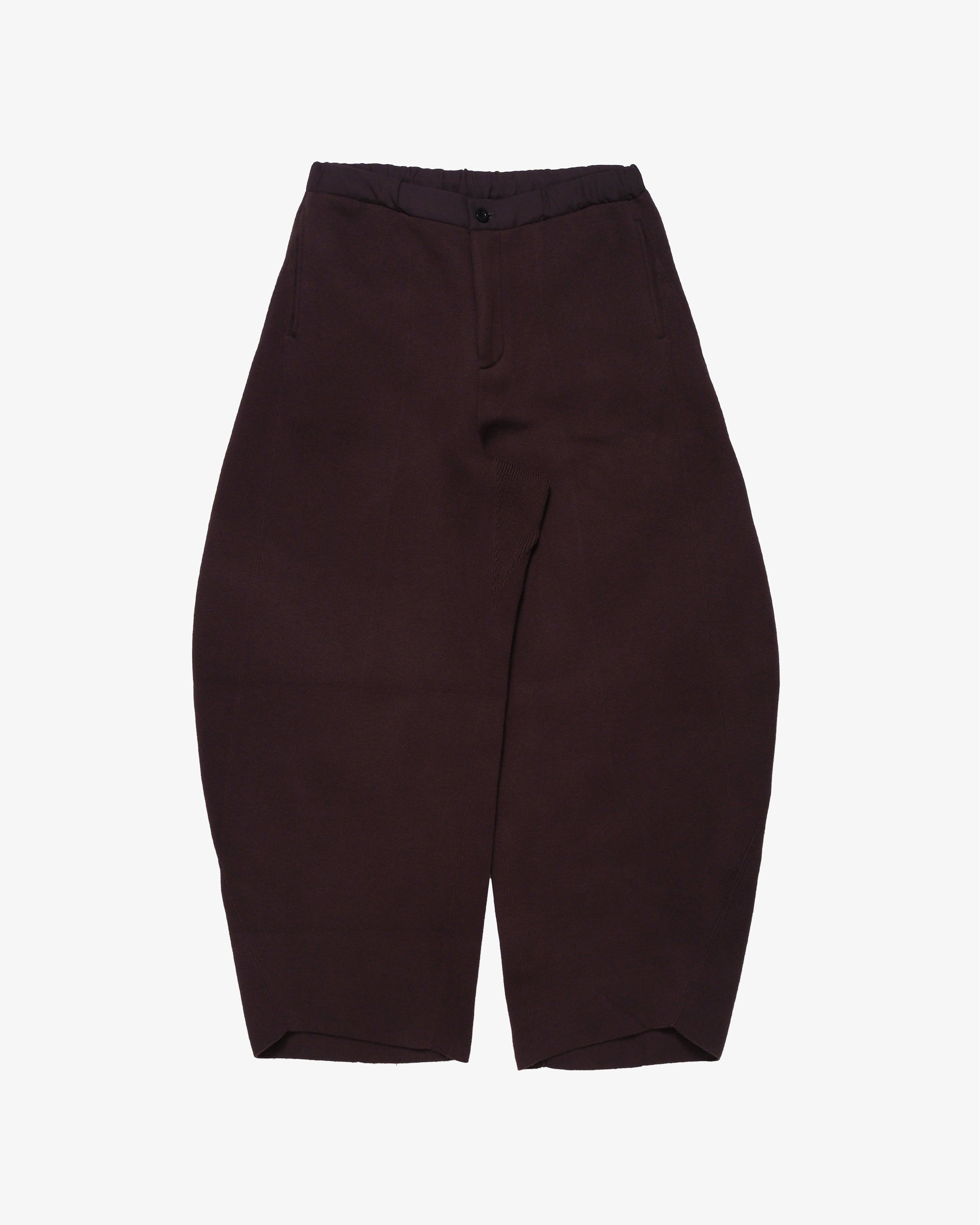 SACAI - Men's Cotton Cashmere Knit Pants - (Brown) by SACAI