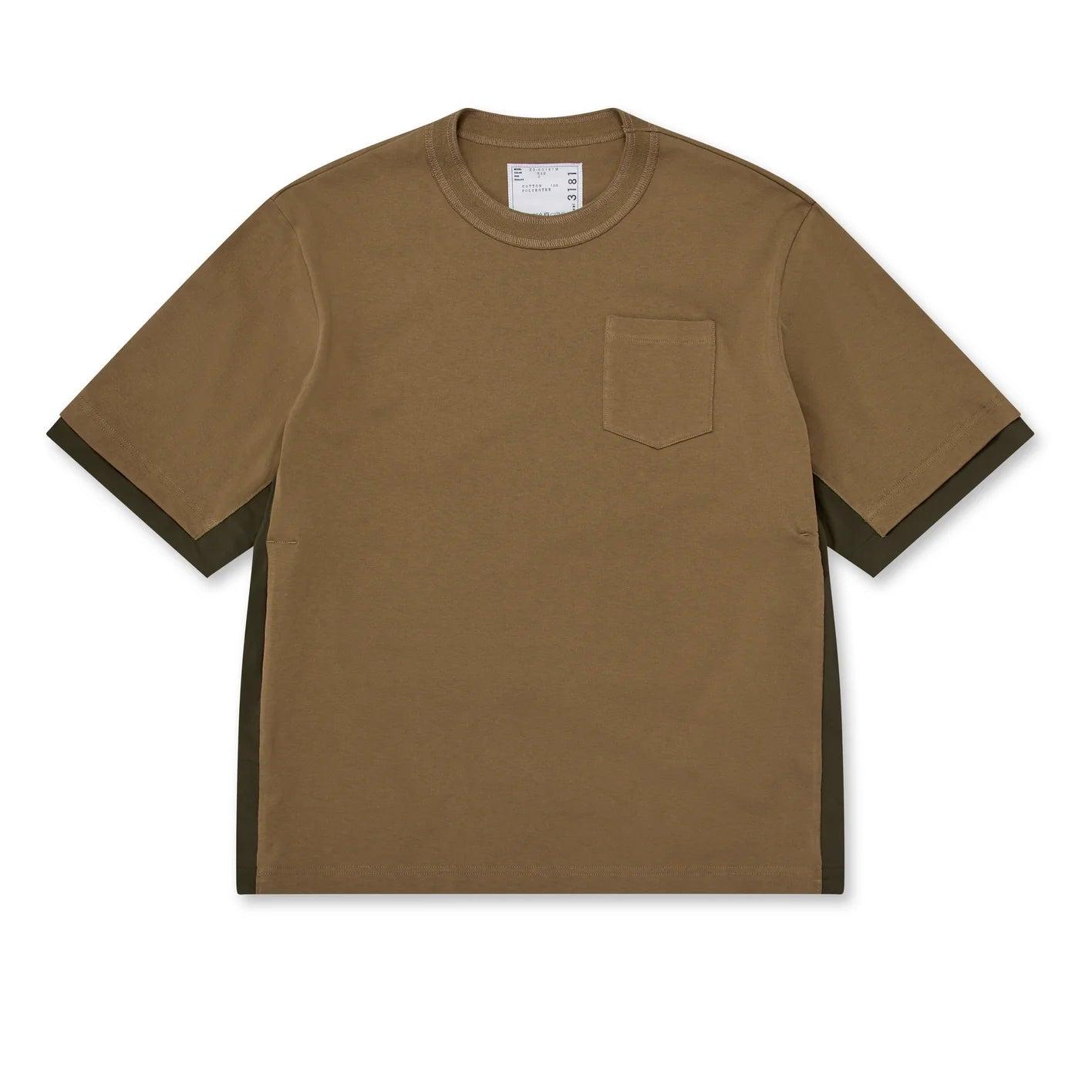 SACAI - Men's Cotton Jersey T-Shirt - (Green) by SACAI