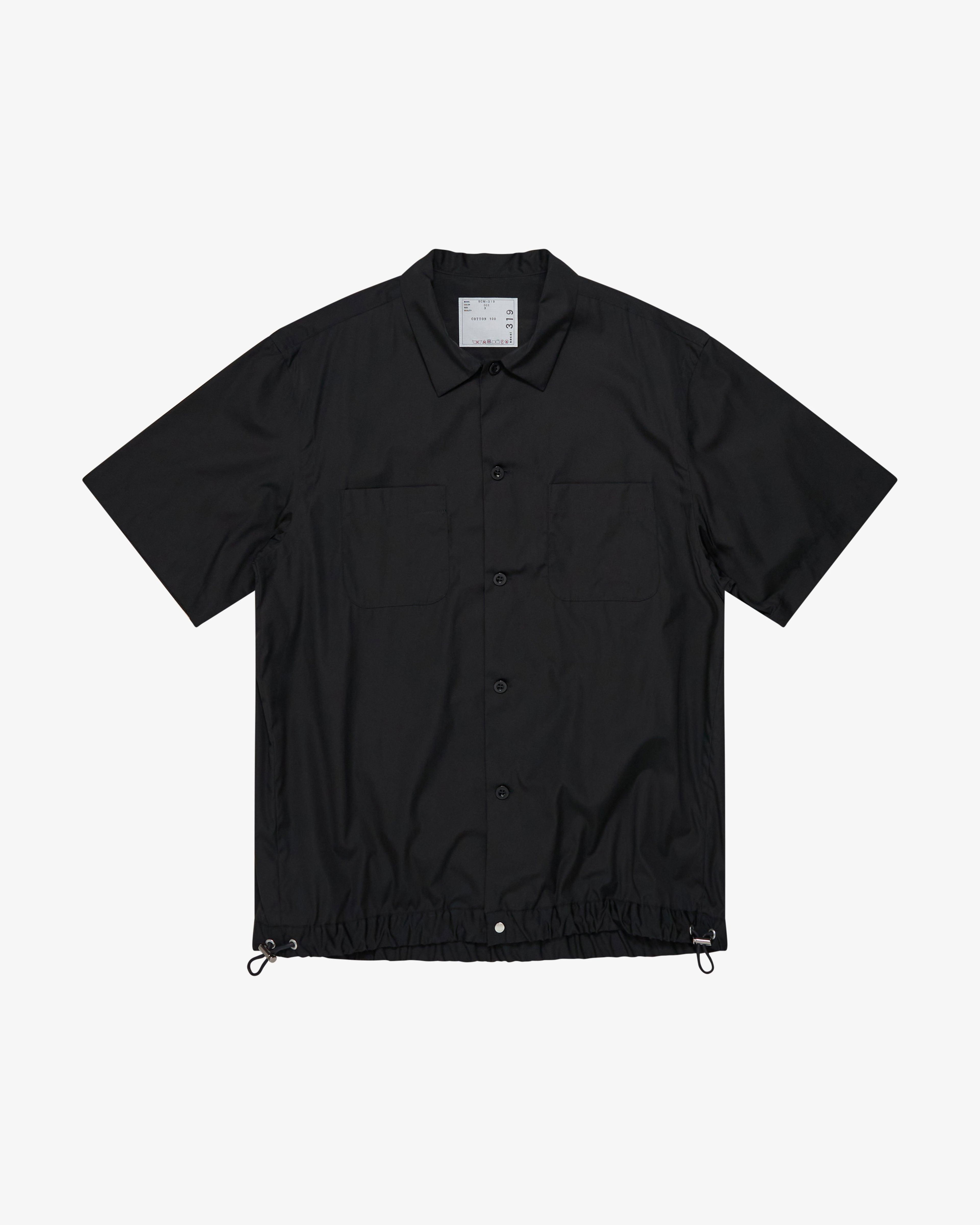 SACAI - Men's Cotton Poplin Shirt - (Black) by SACAI