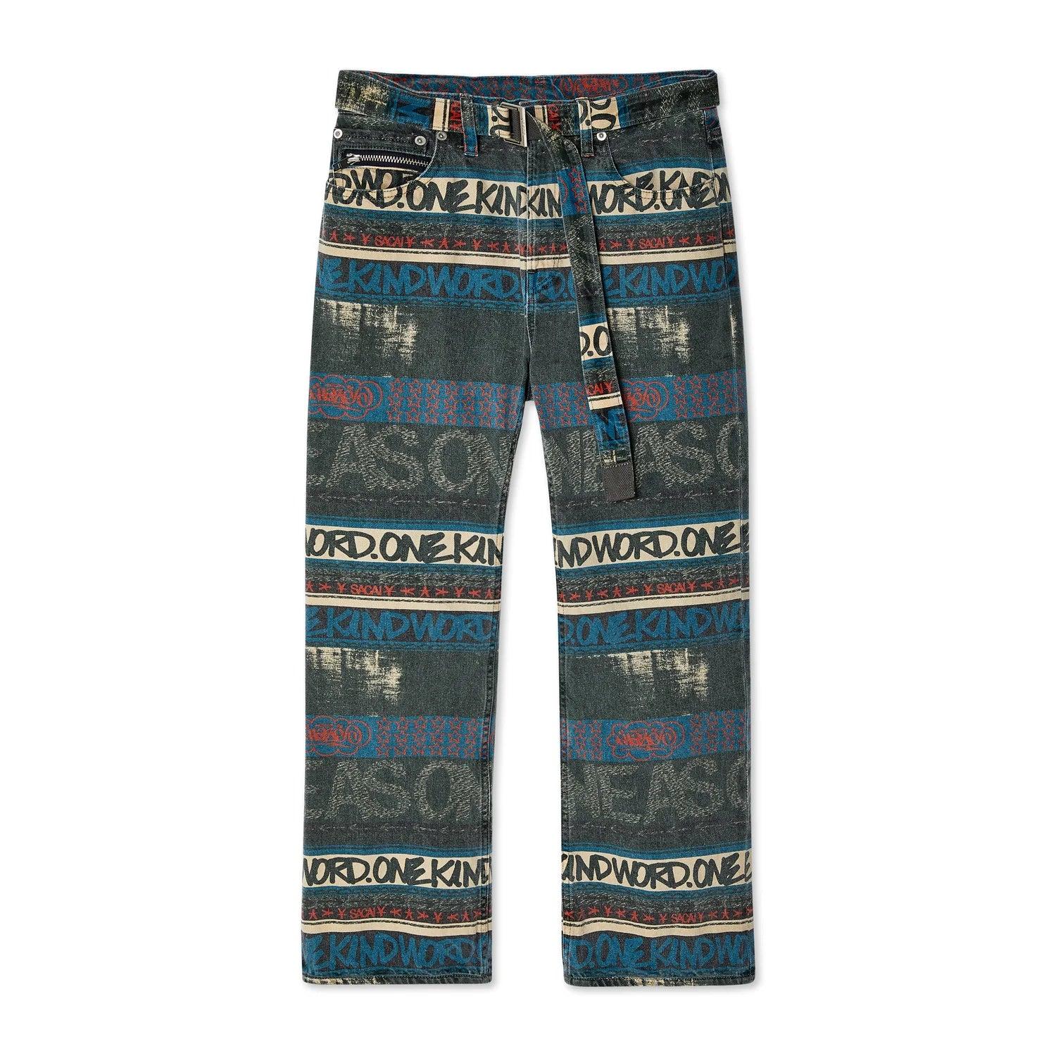SACAI - Men's Eric Haze /  Denim Pants - (Green) by SACAI