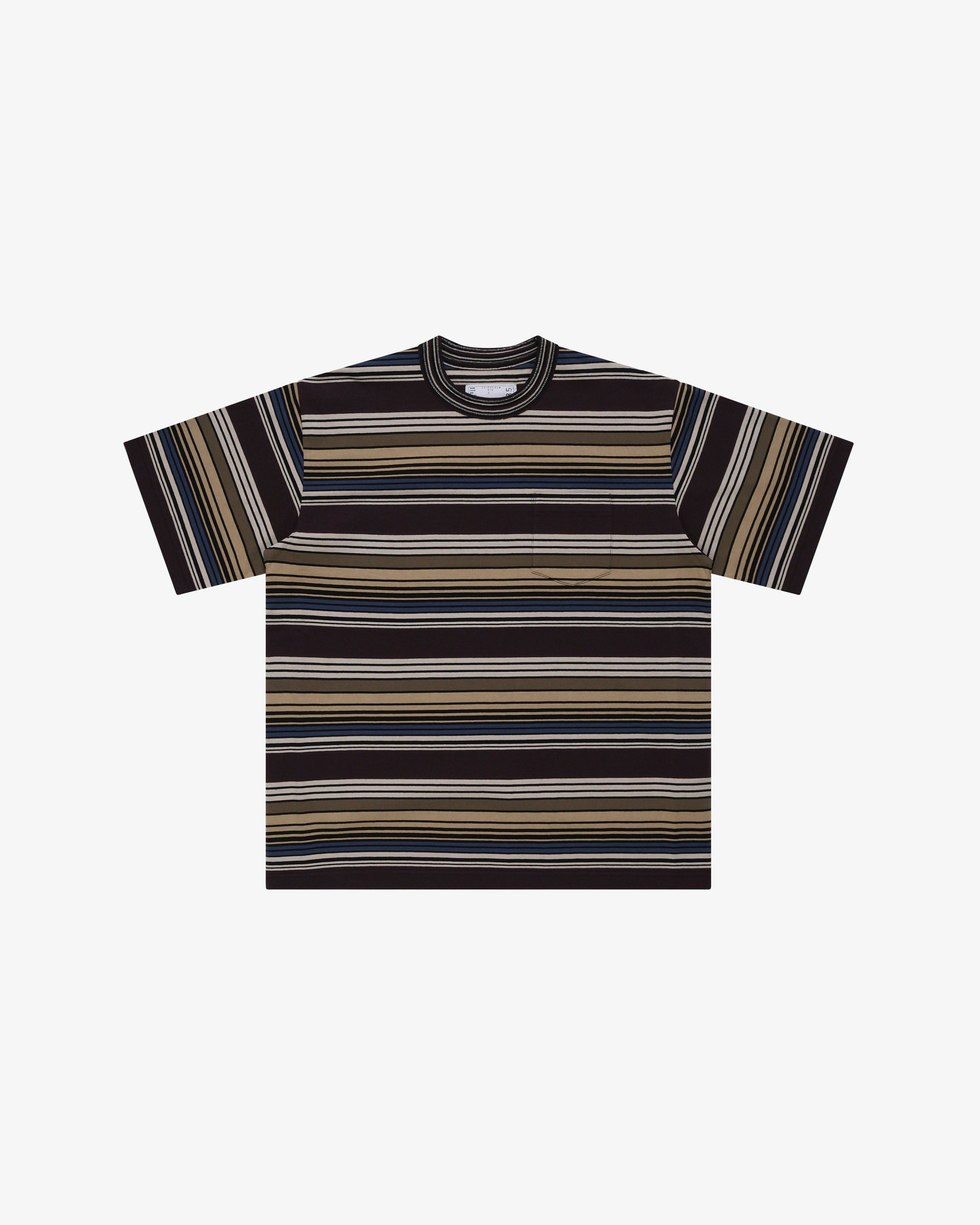 SACAI - Men's Horizontal Stripe T-Shirt - (Stripes) by SACAI