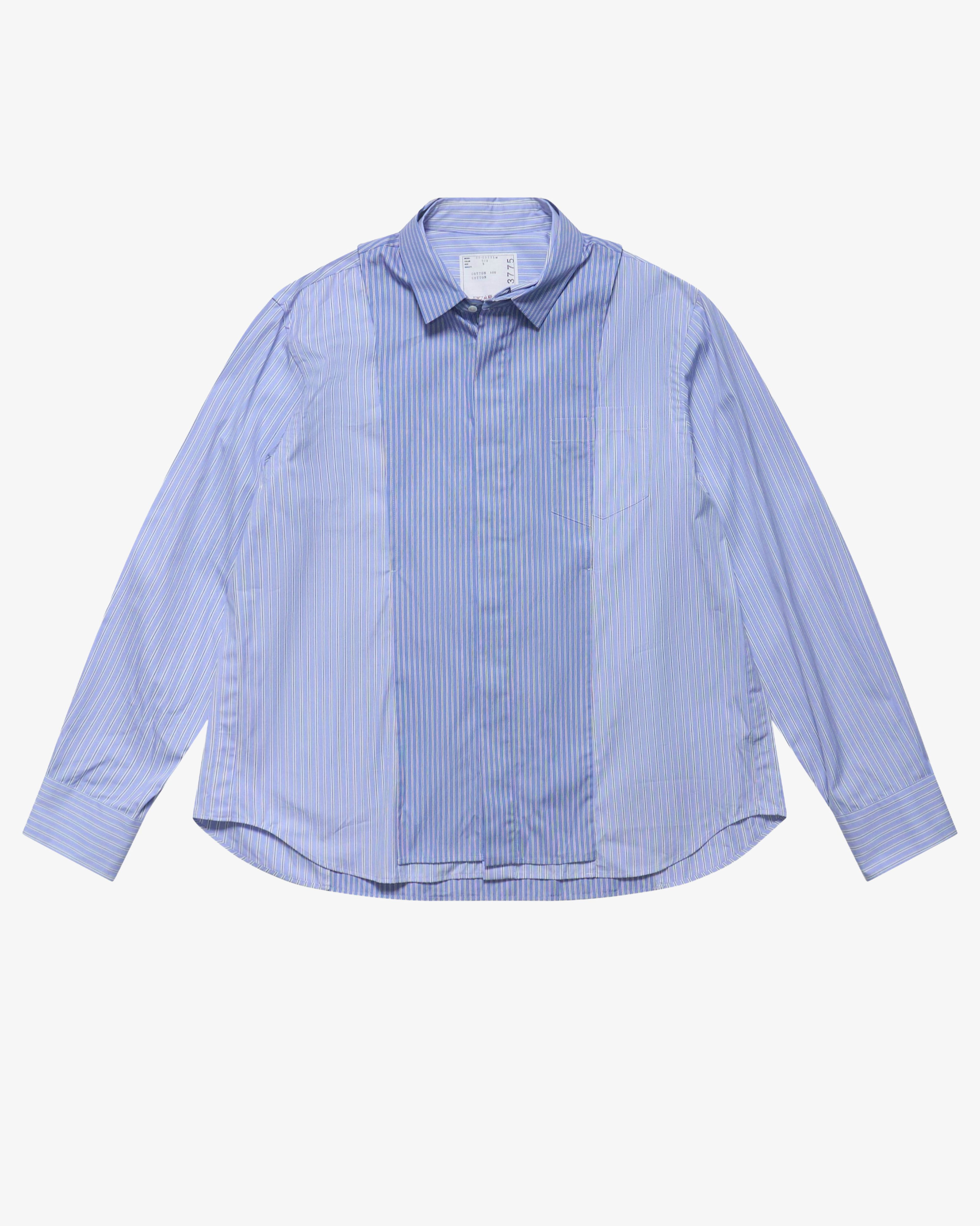 SACAI - Men's Poplin Shirt - (Stripes) by SACAI