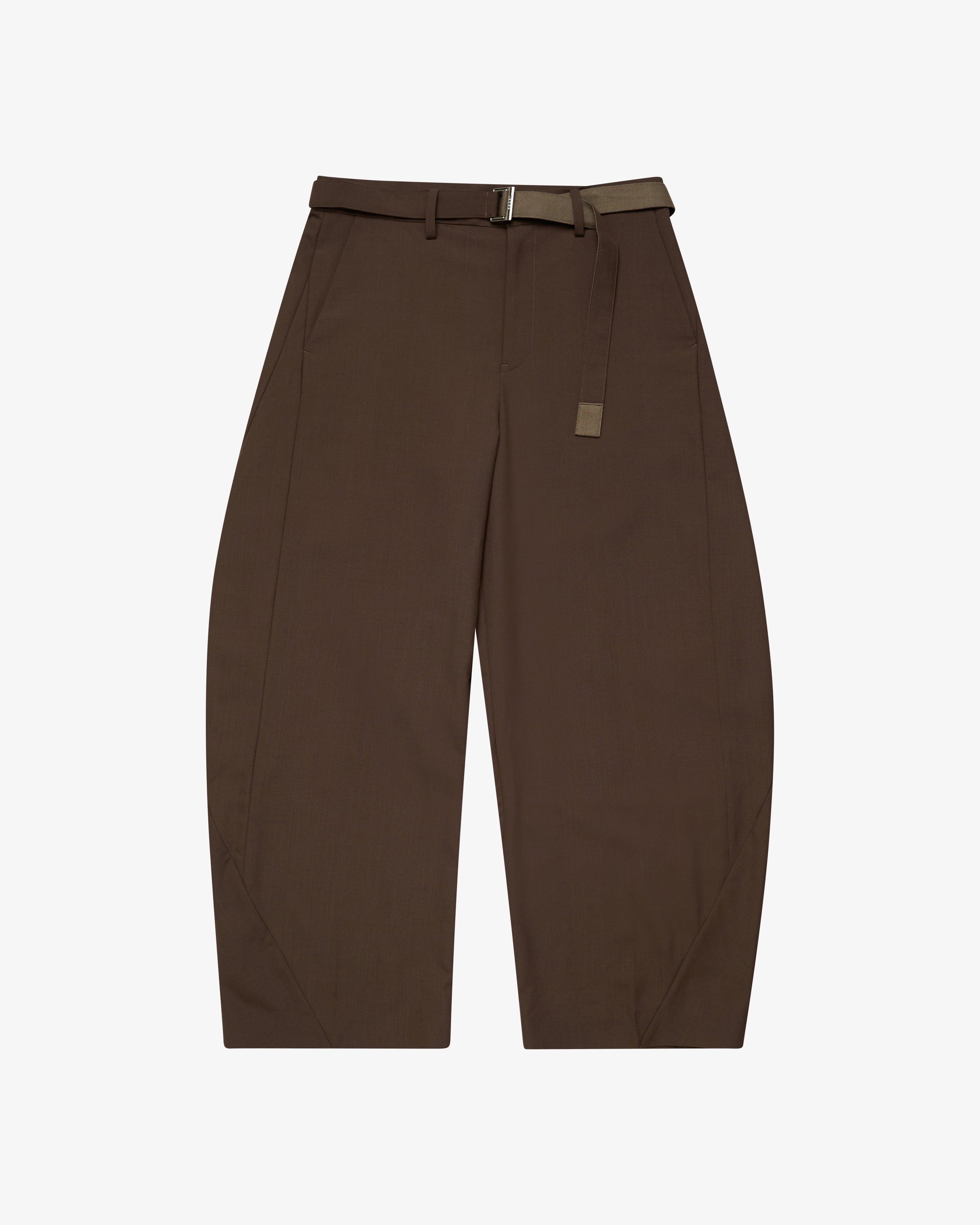 SACAI - Men's Suiting Pants - (Brown) by SACAI