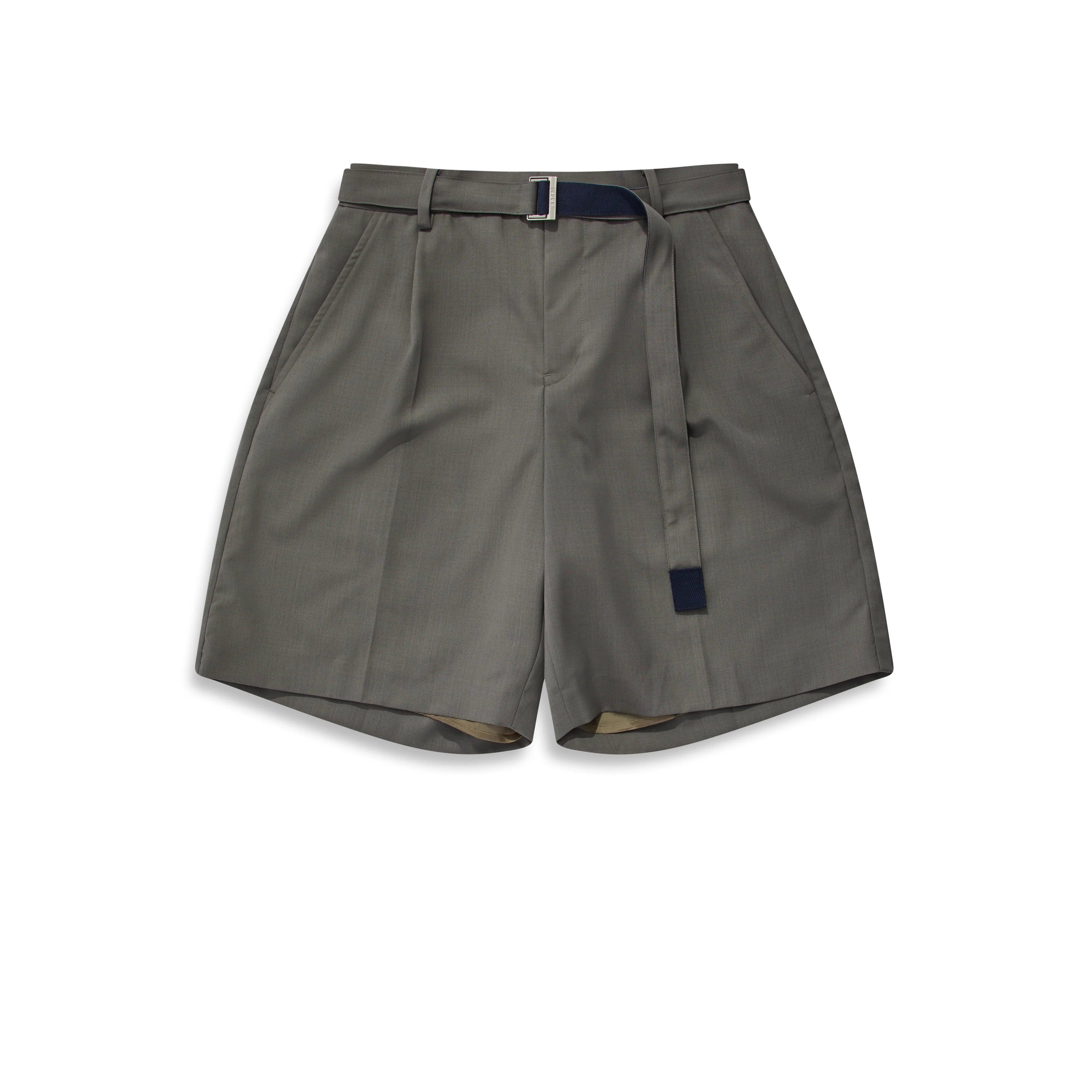 SACAI - Men's Suiting Shorts - (Taupe) by SACAI