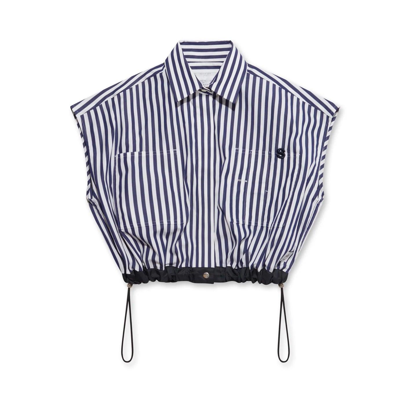SACAI - Women‚Äös Thomas Mason Edition Shirt - (Navy Stripe) by SACAI