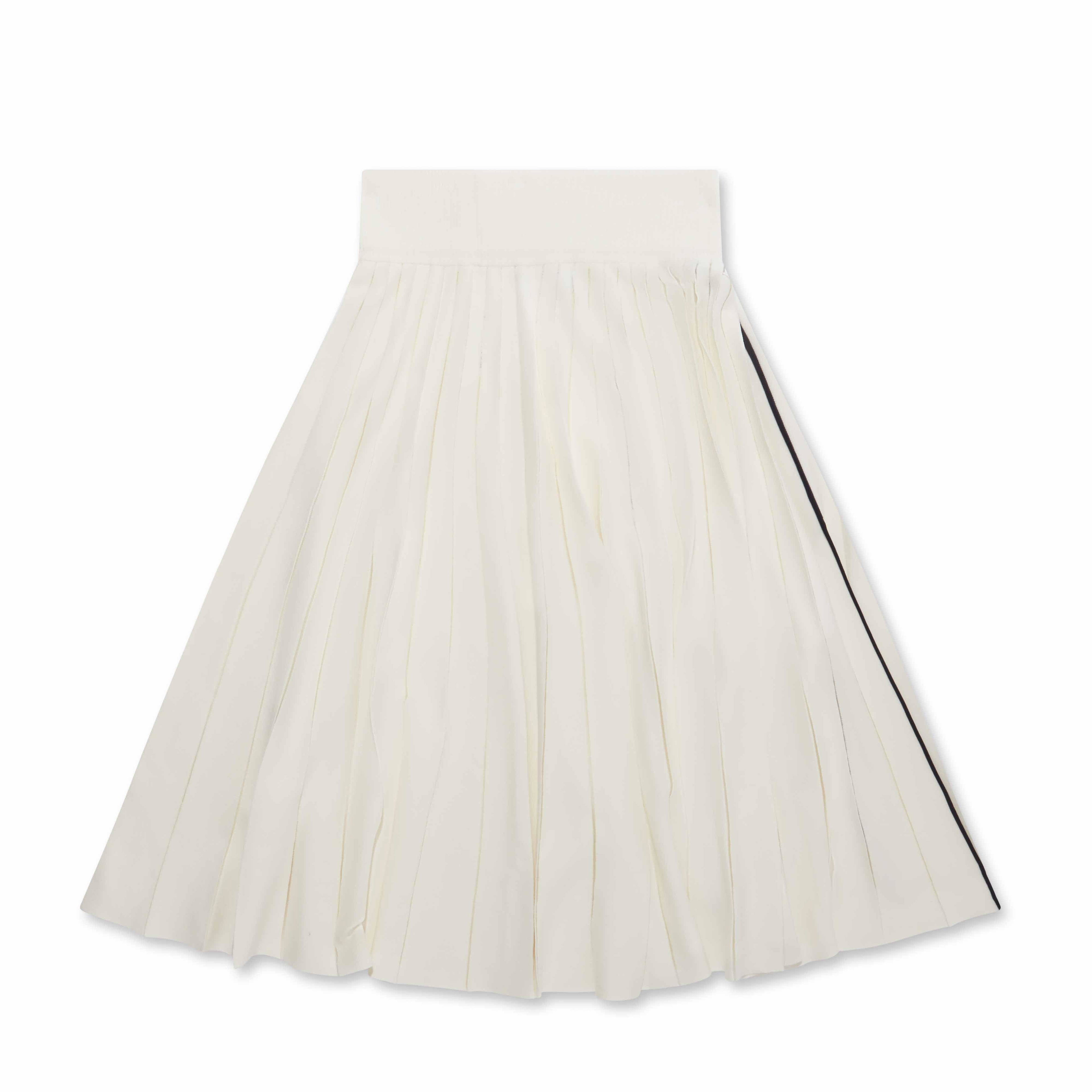 SACAI - Women's Cotton Silk Knit Skirt - (Off White) by SACAI