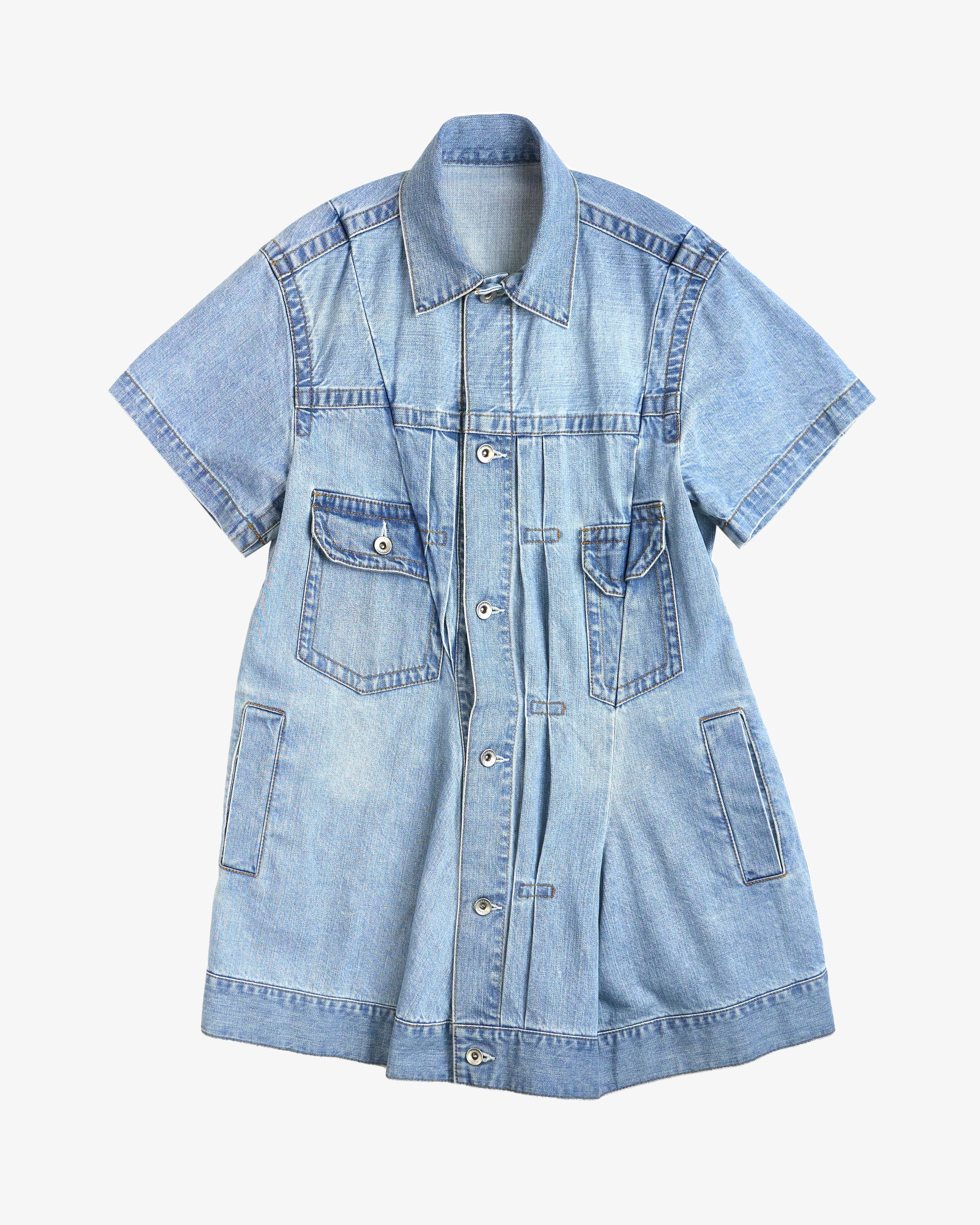 SACAI - Women's Denim Dress - (Light Blue451) by SACAI