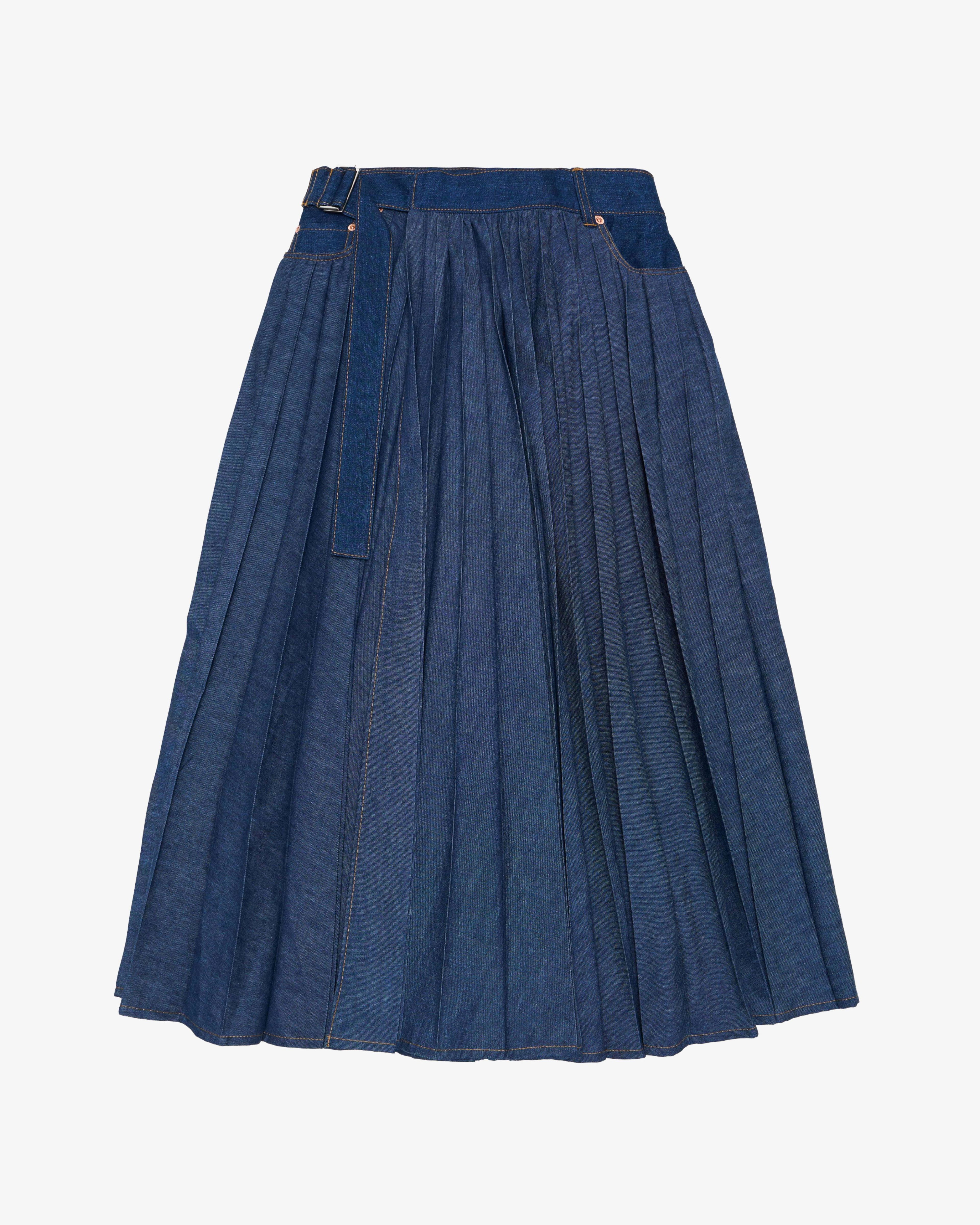 SACAI - Women's Denim Skirt - (Blue) by SACAI