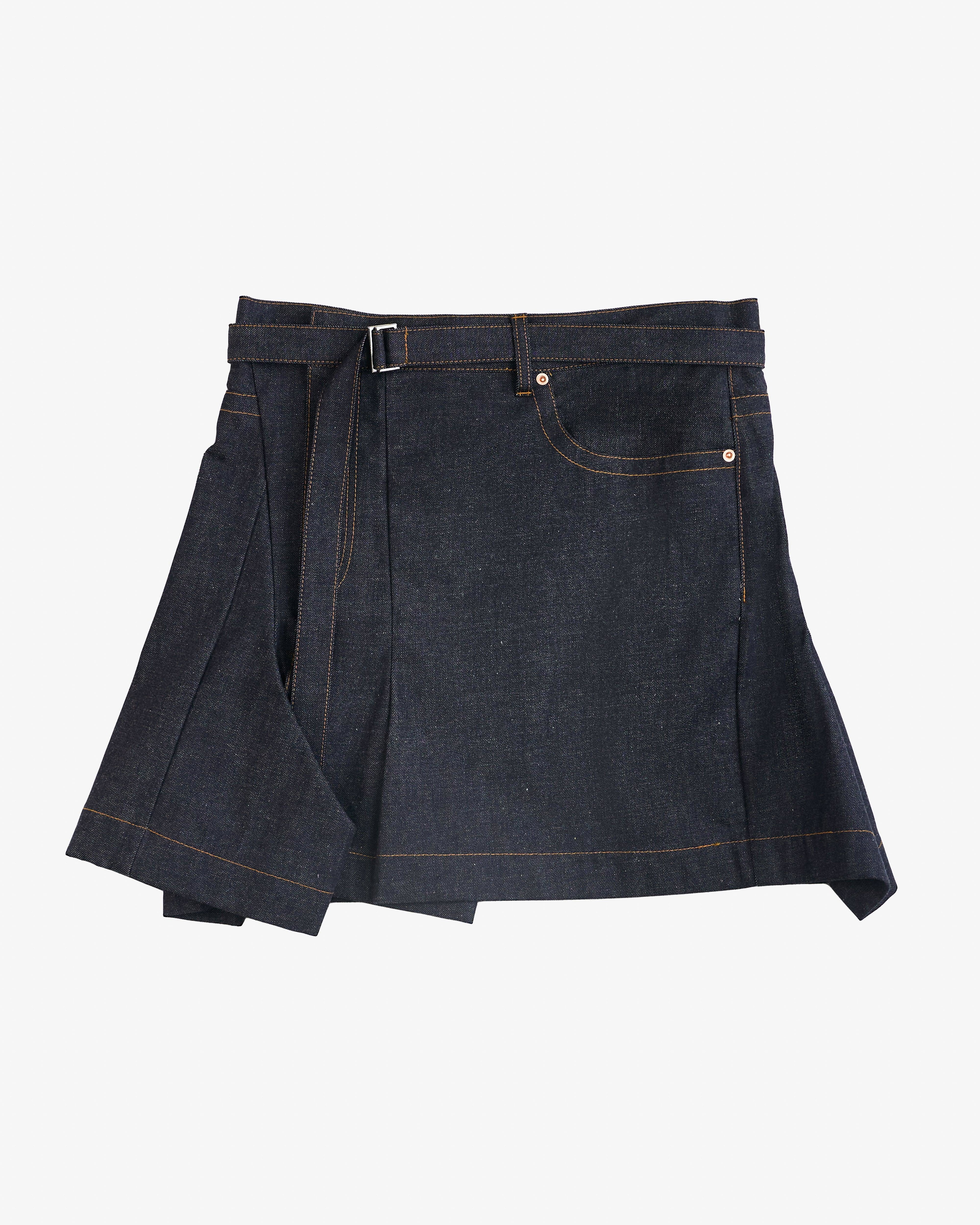 SACAI - Women's Denim Skirt - (Denim499) by SACAI
