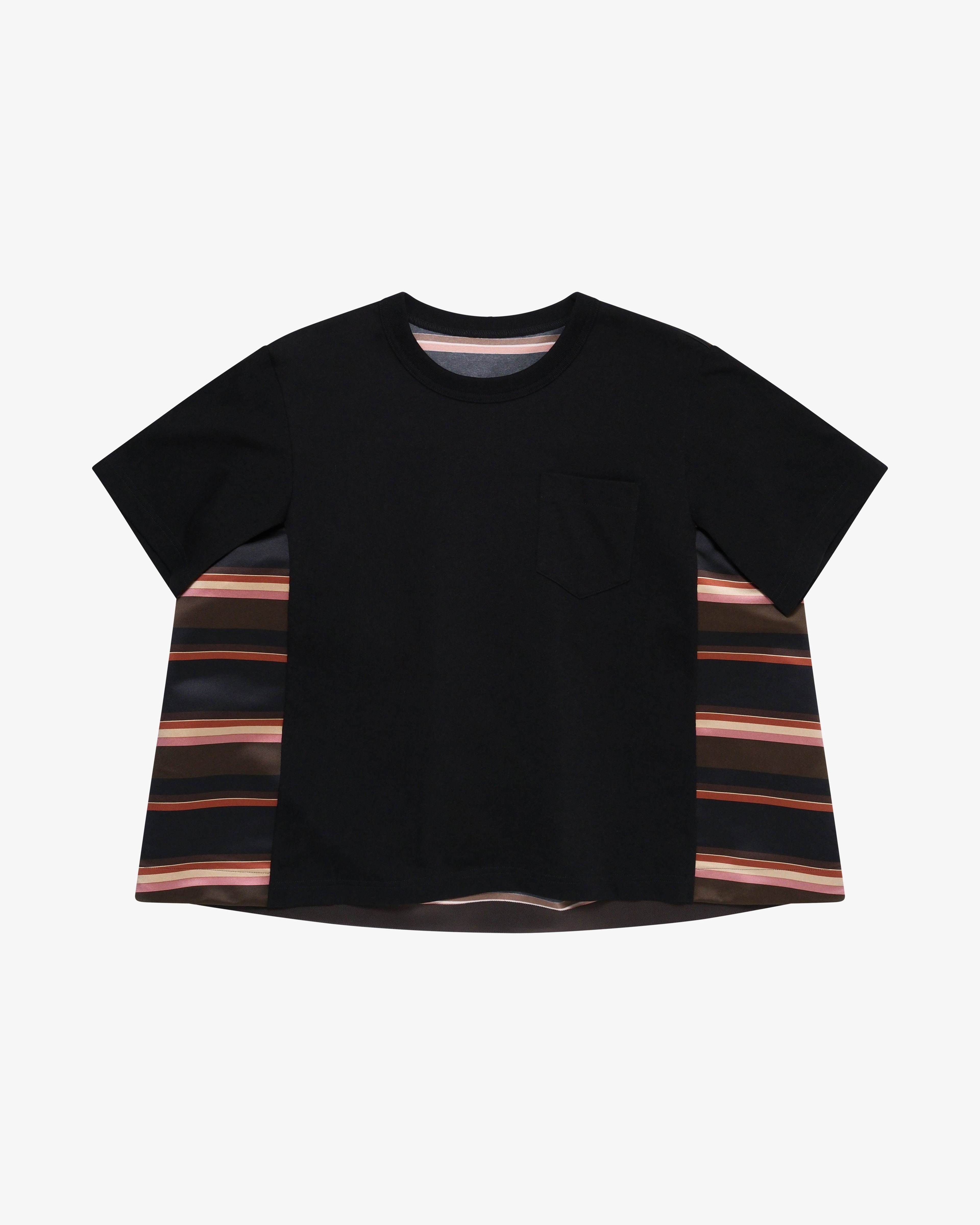 SACAI - Women's Horizontal Stripe T-Shirt - (Khaki) by SACAI