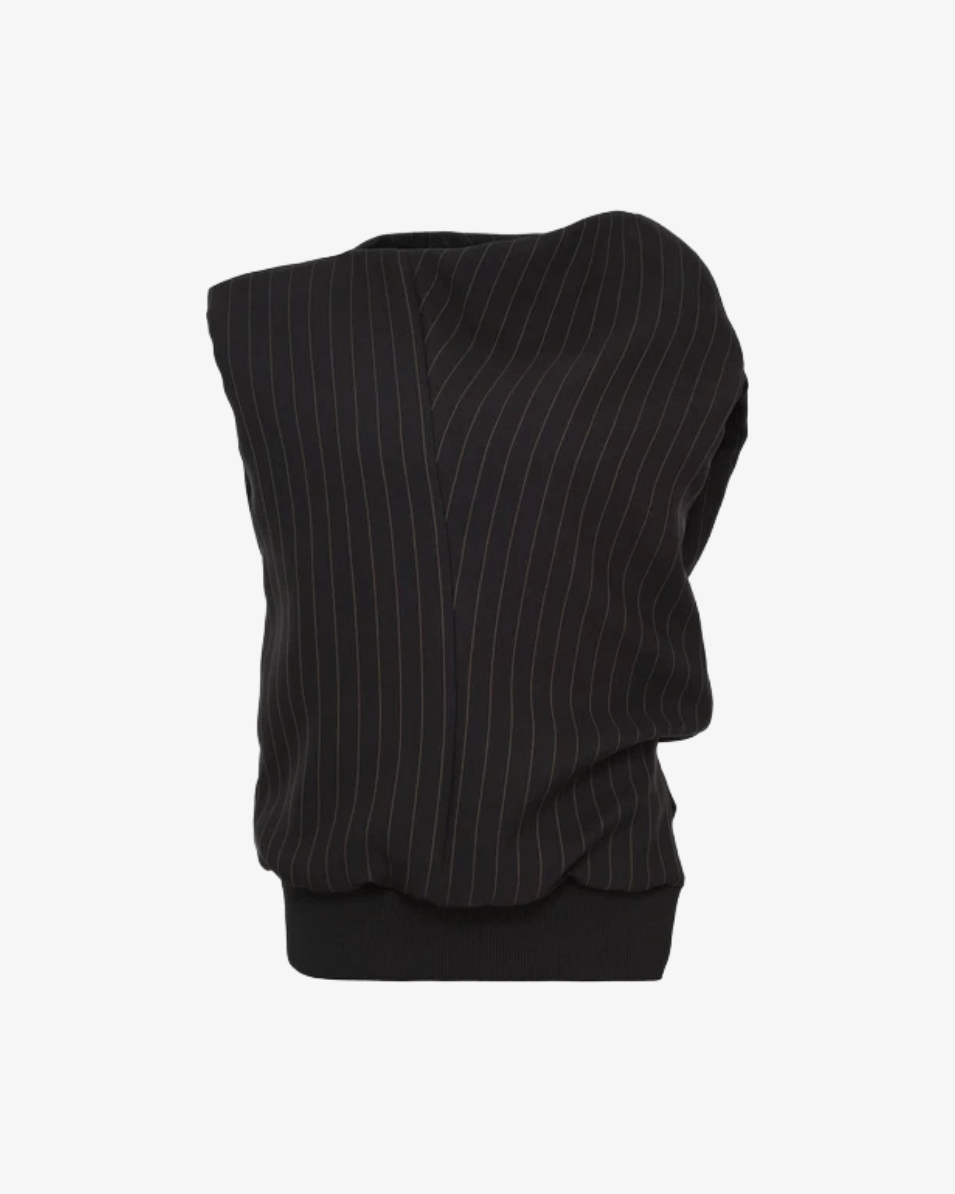 SACAI - Women's Matelasse Twill Pullover - (Black) by SACAI