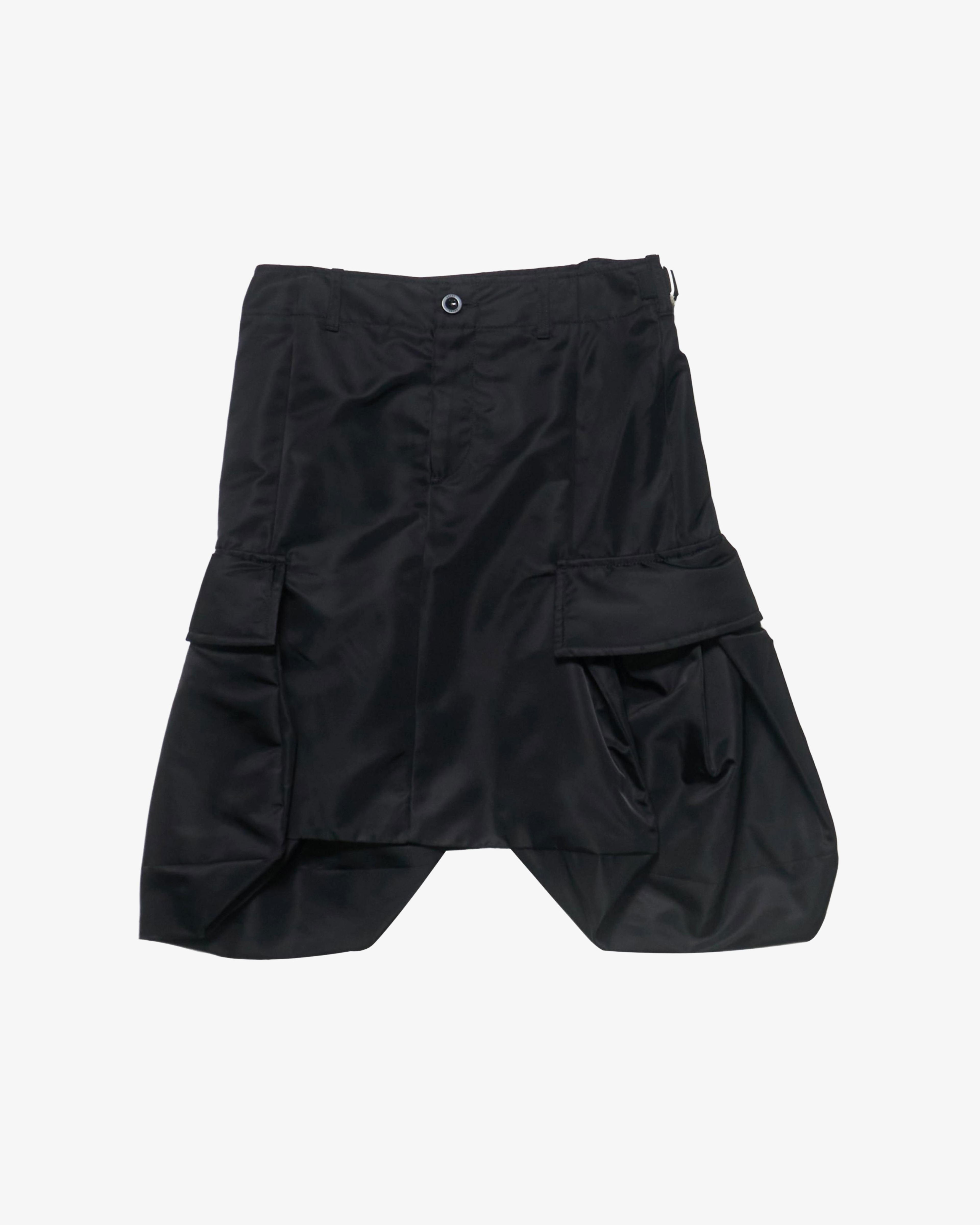 SACAI - Women's Nylon Twill Skirt - (Black) by SACAI
