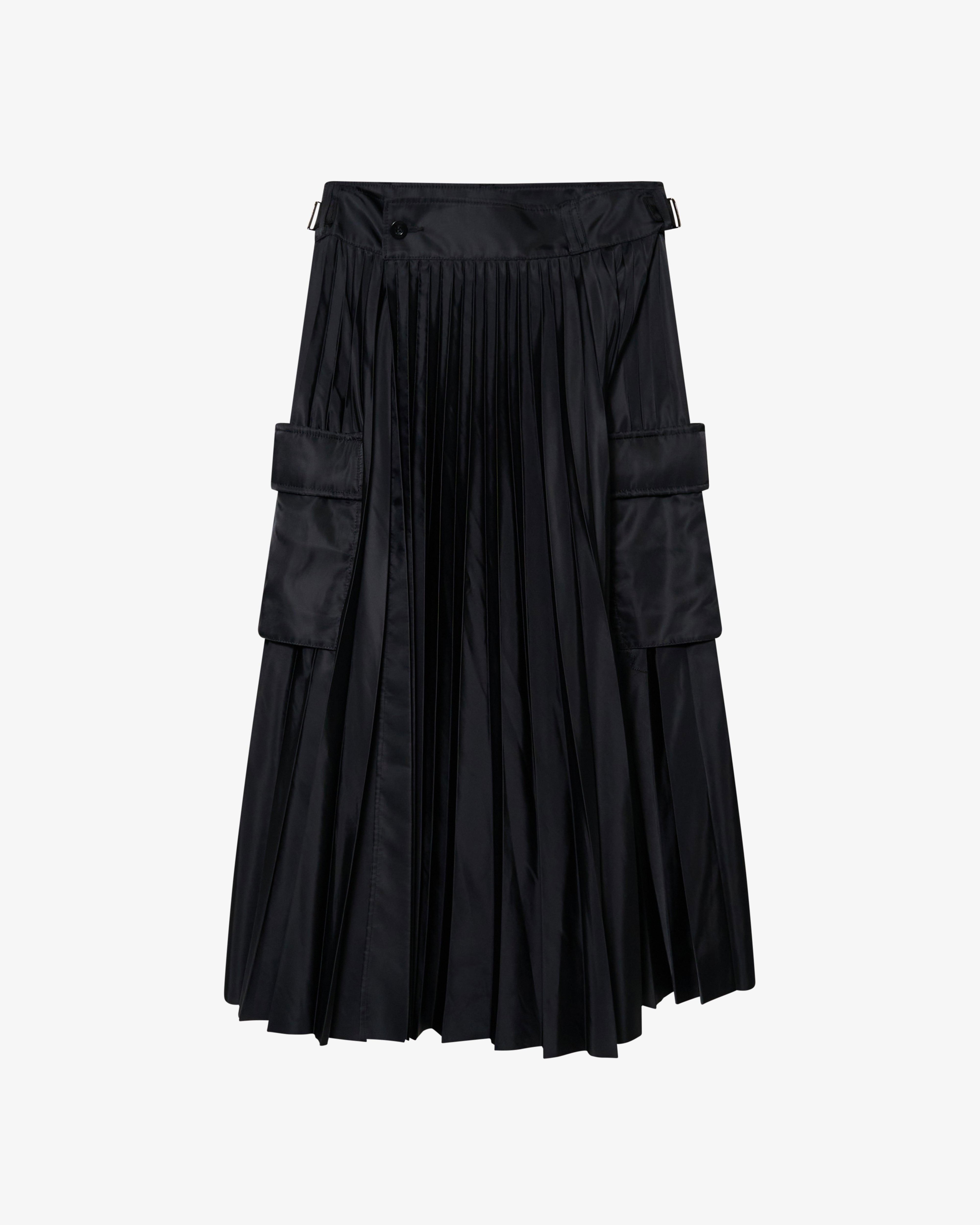 SACAI - Women's Nylon Twill Skirt - (Black) by SACAI