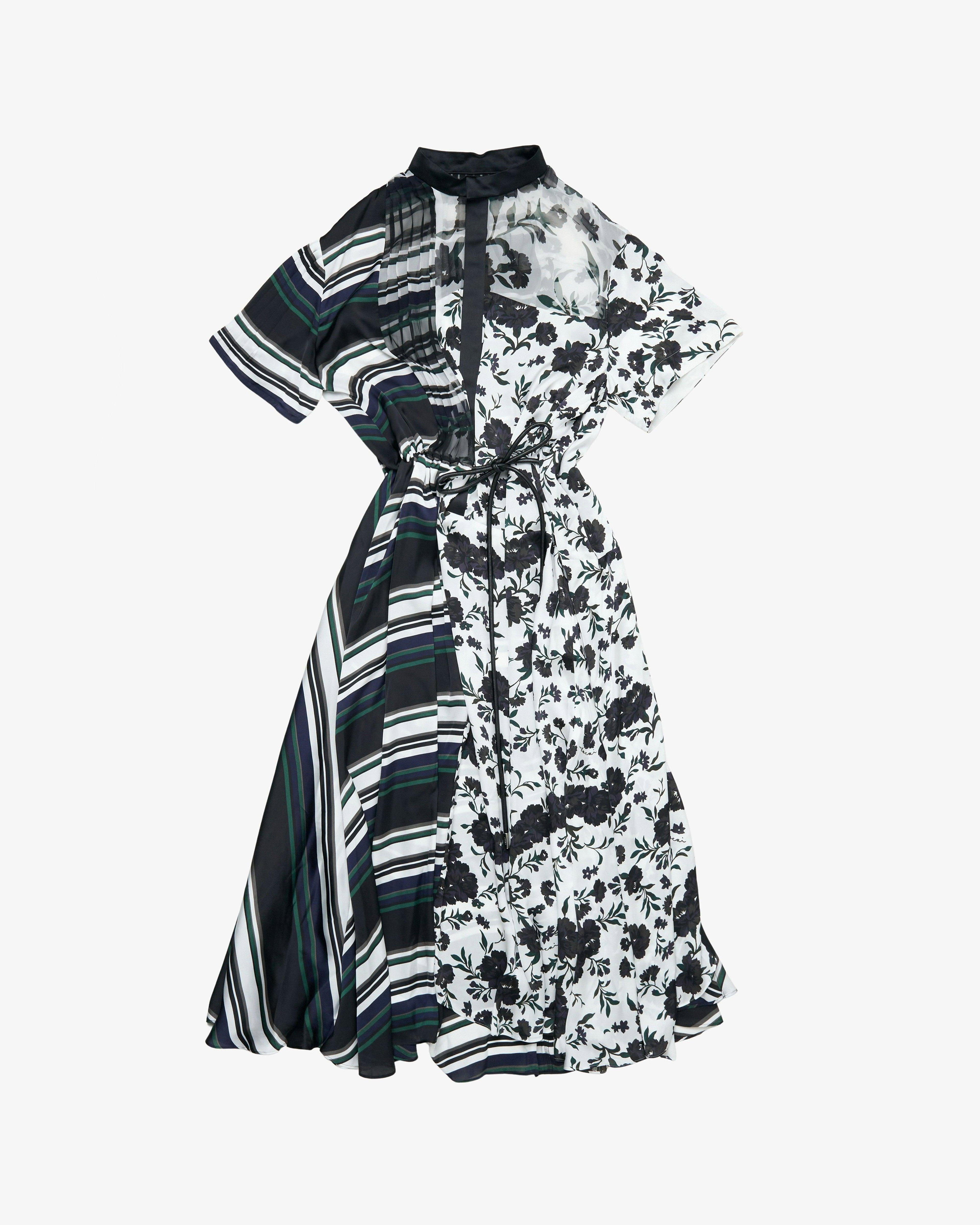 SACAI - Women's Pattern Mix Dress - (White) by SACAI