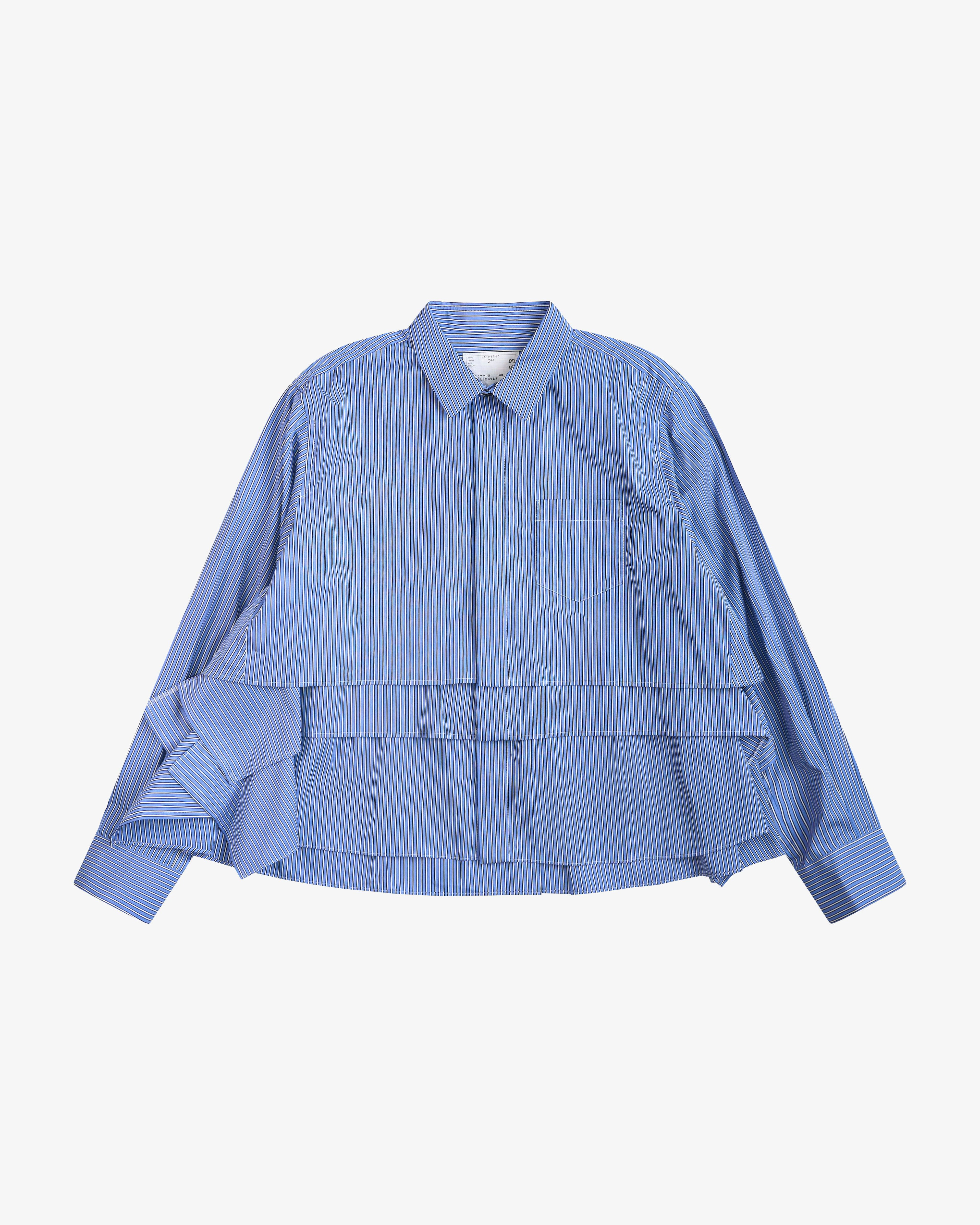 SACAI - Women's Poplin Shirt - (Stripes922) by SACAI