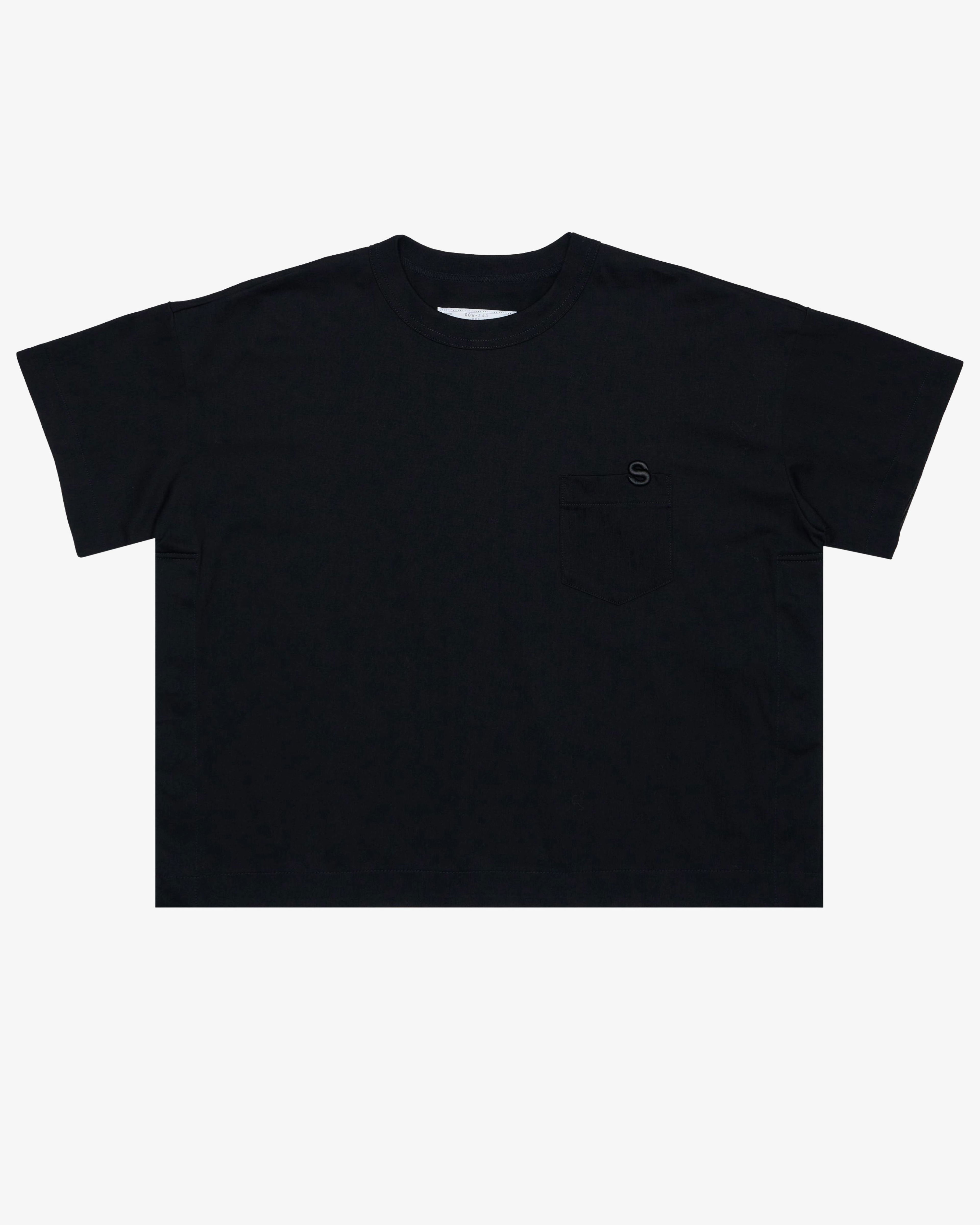SACAI - Women's S Cotton Jersey T-Shirt - (Black) by SACAI