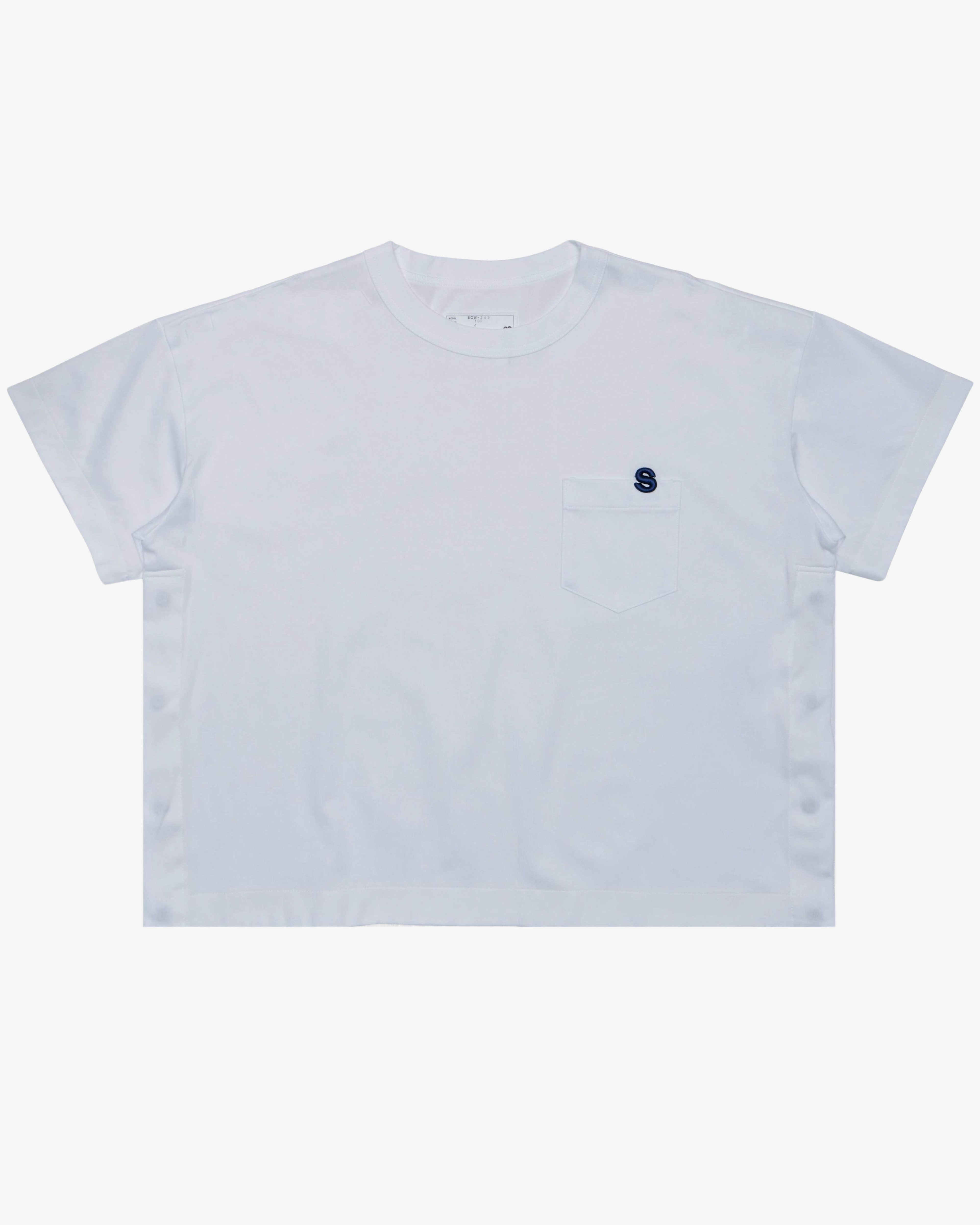 SACAI - Women's S Cotton Jersey T-Shirt - (White) by SACAI