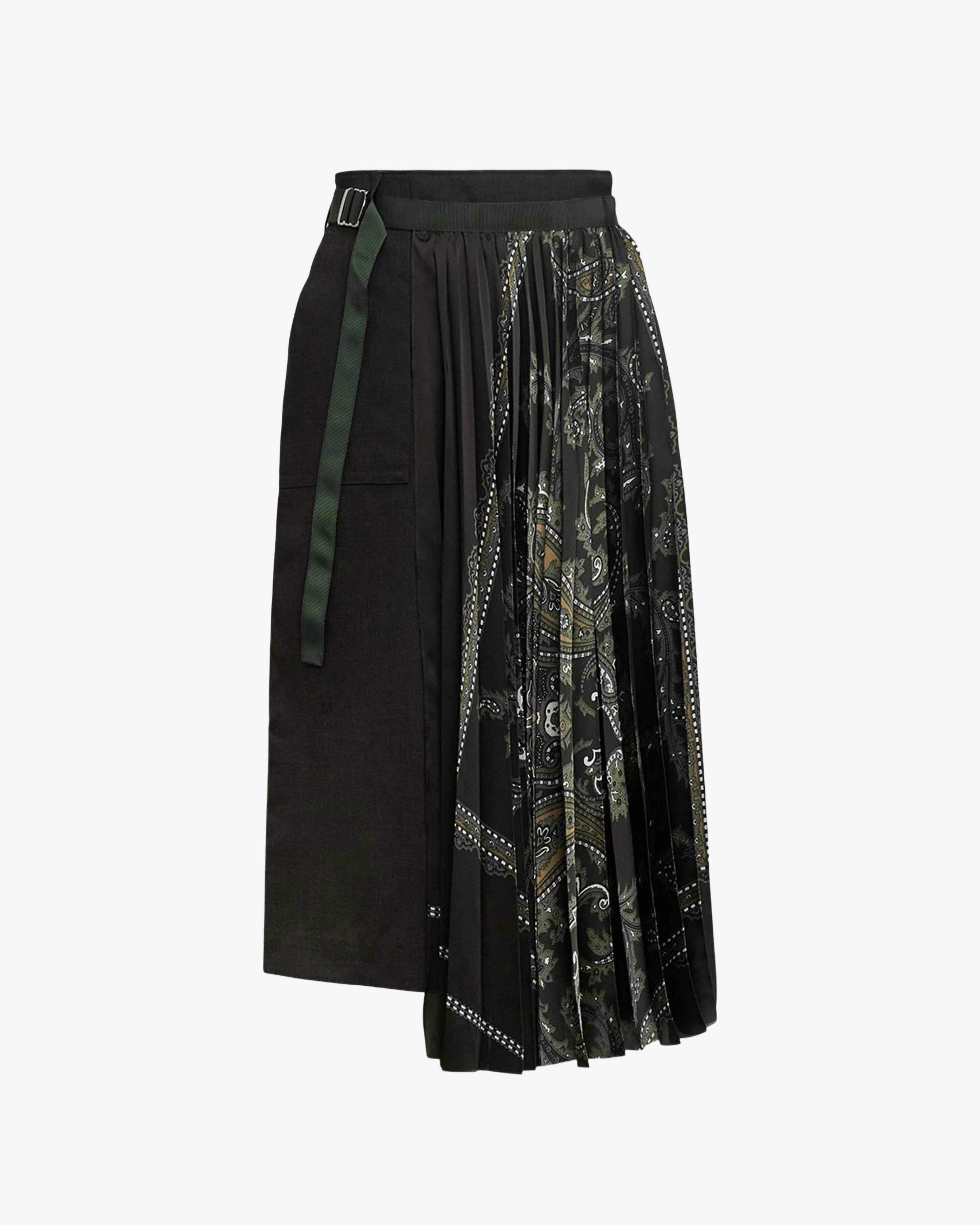 SACAI - Women's Suiting X Paisley Print Skirt - (Print612) by SACAI
