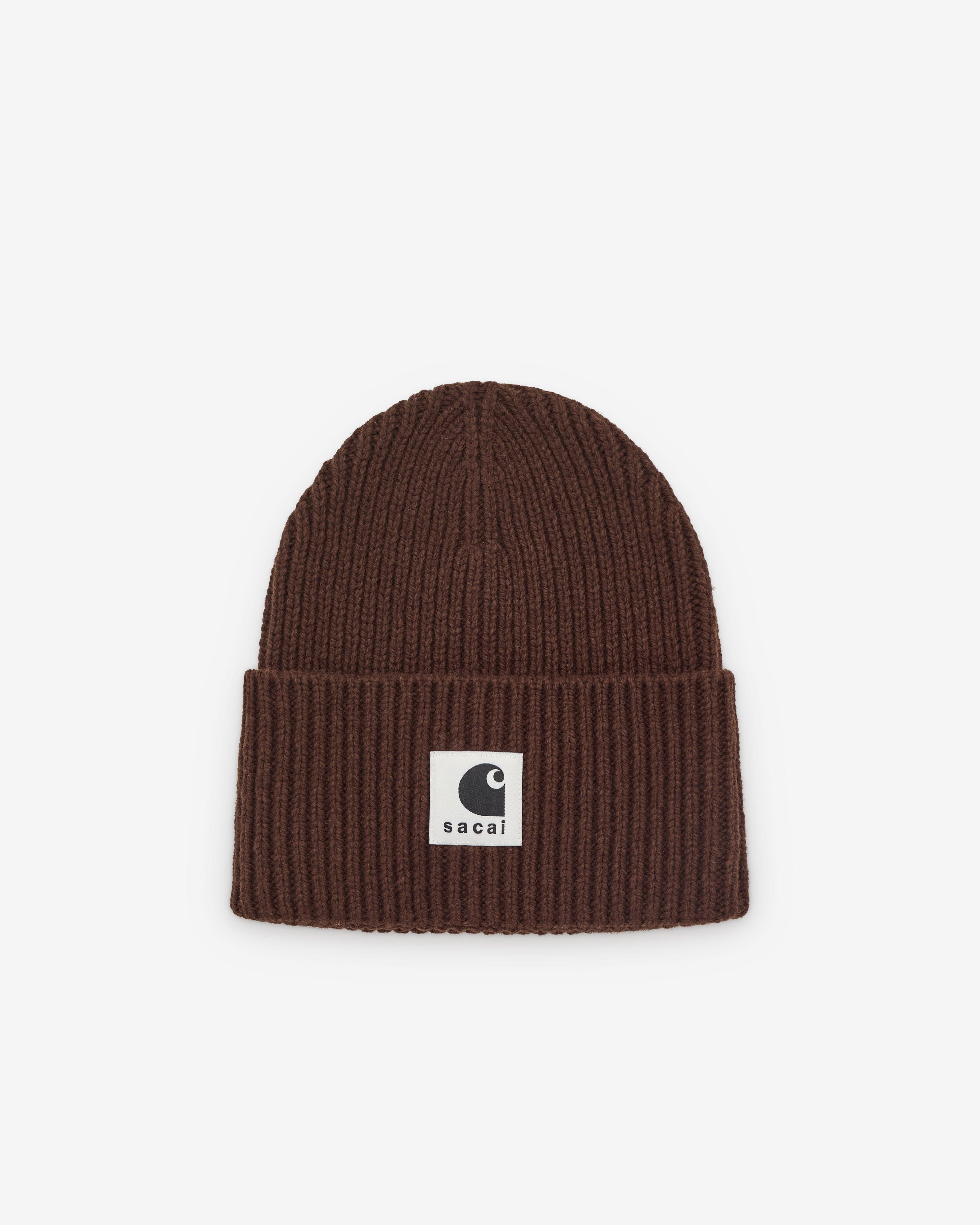 Sacai - Carhartt WIP Wool Knit Beanie - (Brown) by SACAI