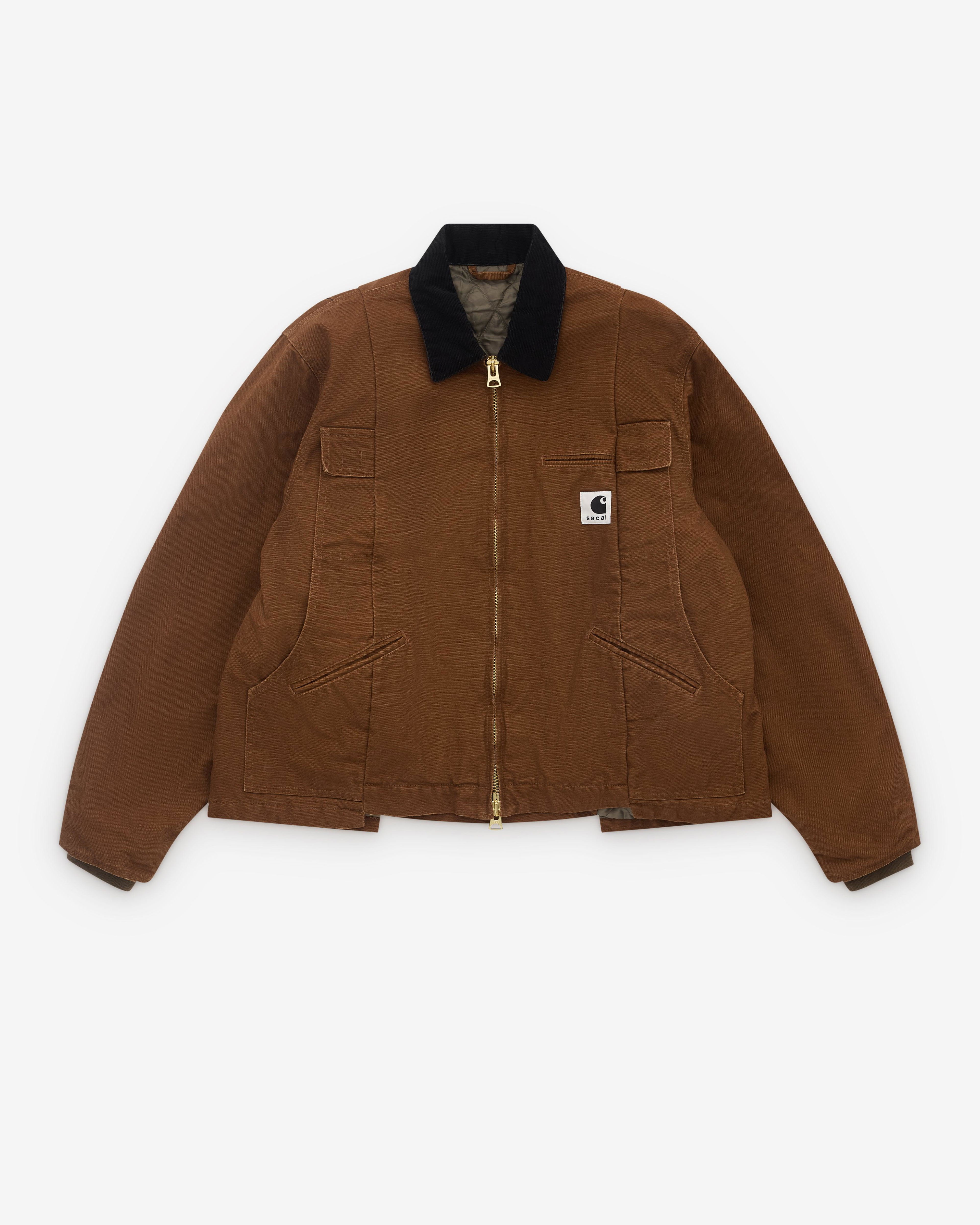 Sacai - Men's Carhartt WIP Canvas Jacket - (Brown) by SACAI
