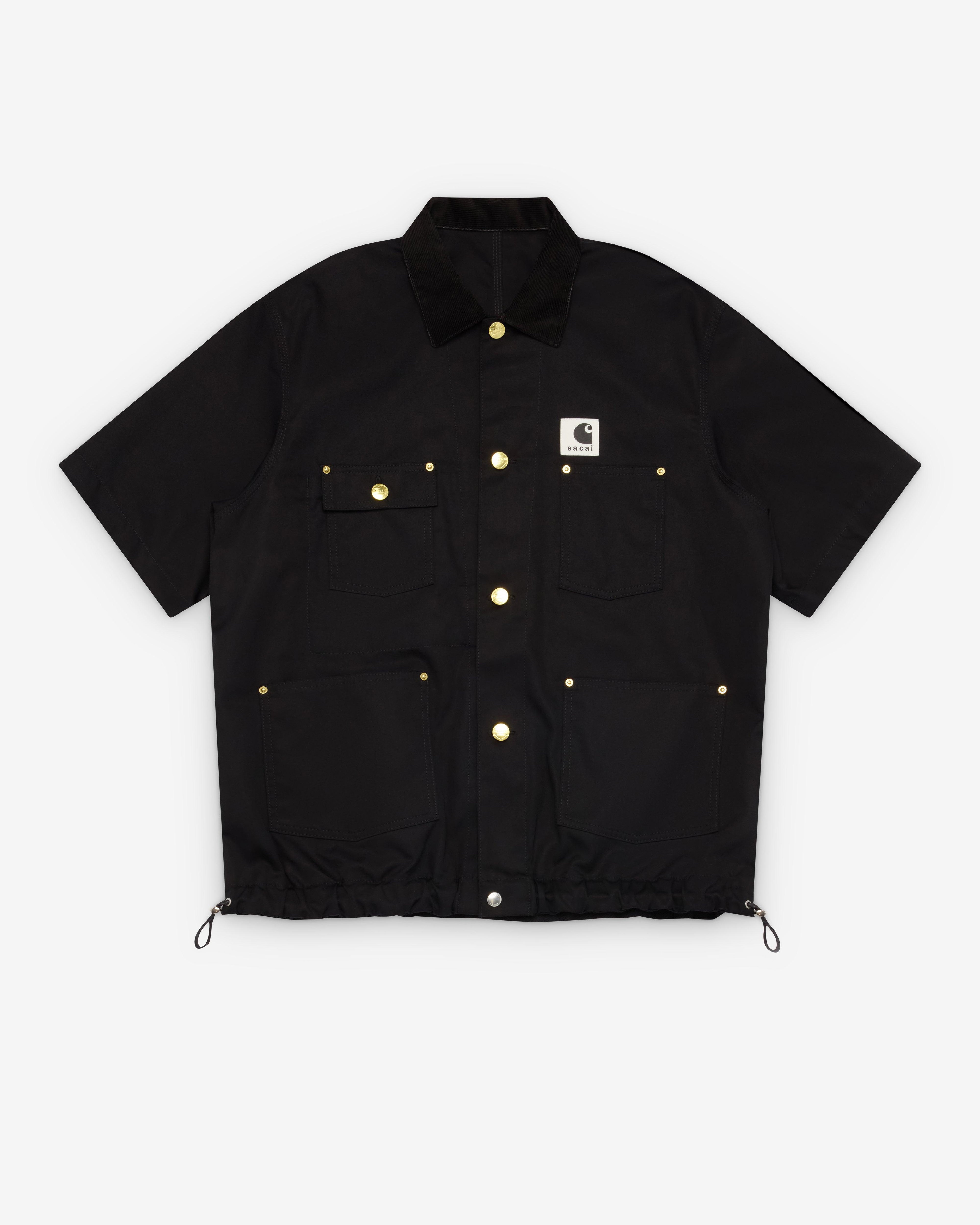 Sacai -  Men's Carhartt WIP Duck Shirt - (Black) by SACAI