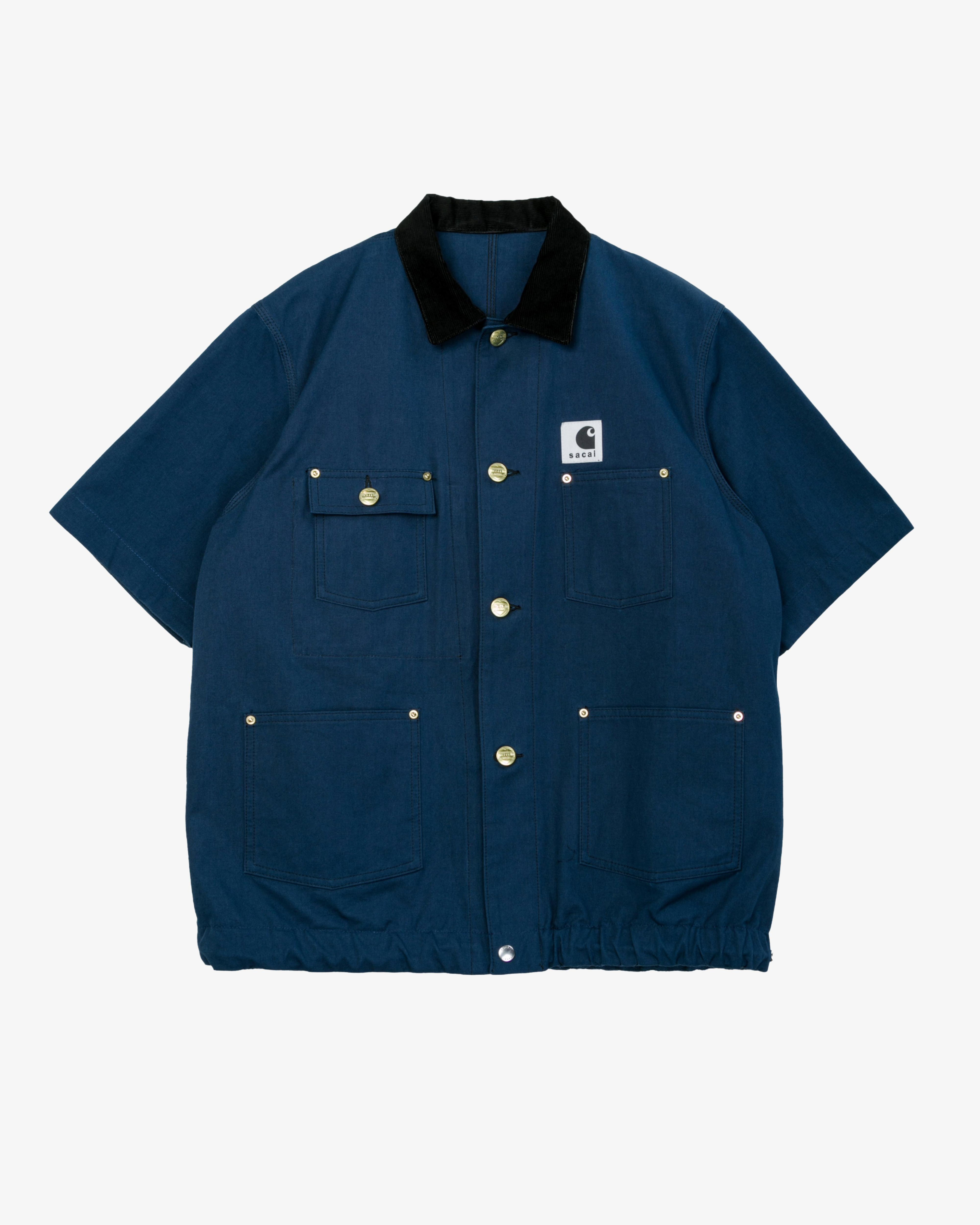 Sacai -  Men's Carhartt WIP Duck Shirt - (Navy) by SACAI