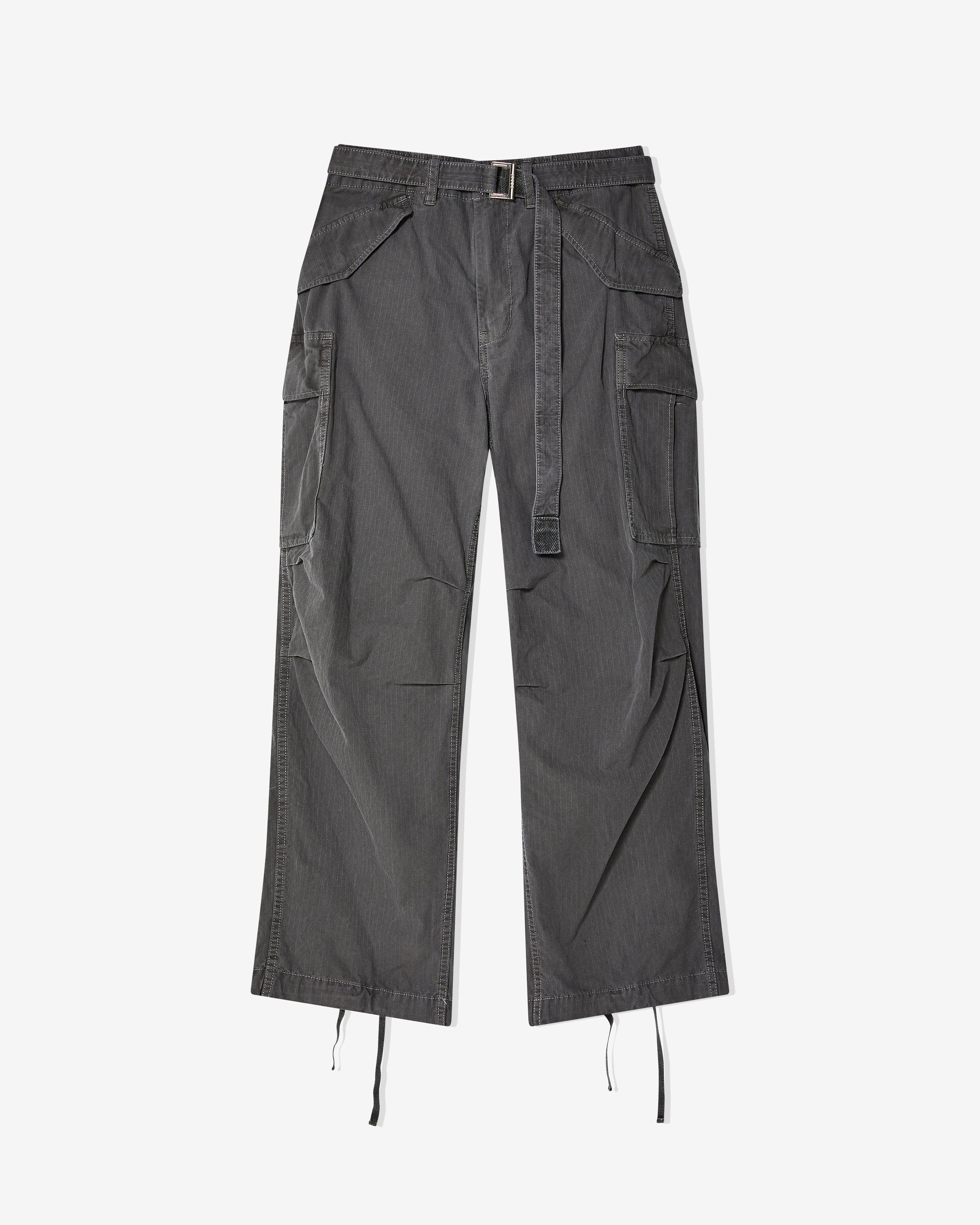 Sacai - Men's Garment Dyed Rip Stop Pants - (Black) by SACAI