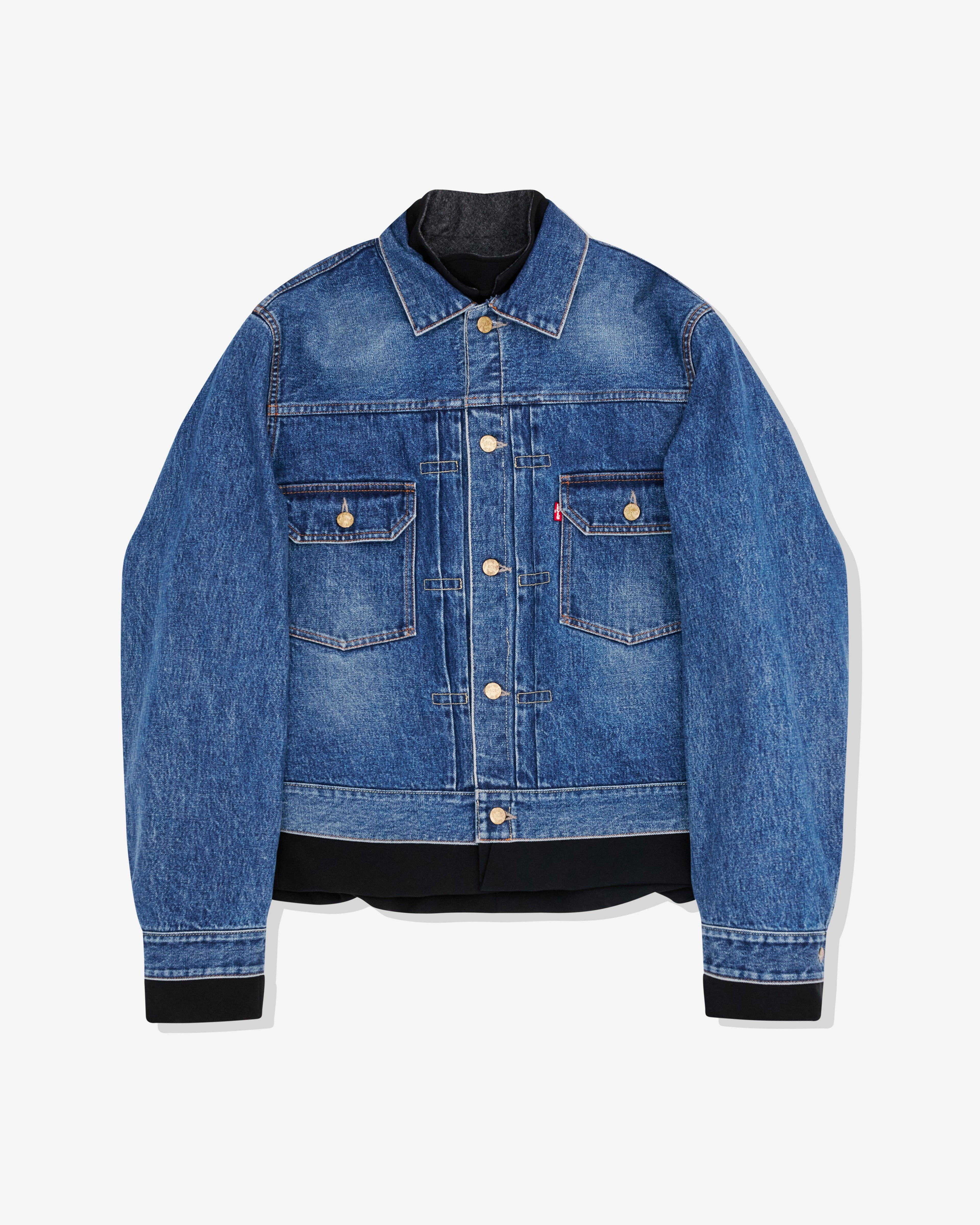 Sacai - Men's Levi's Denim x Matelasse Twill Reversible Jacket - (Blue/Black) by SACAI