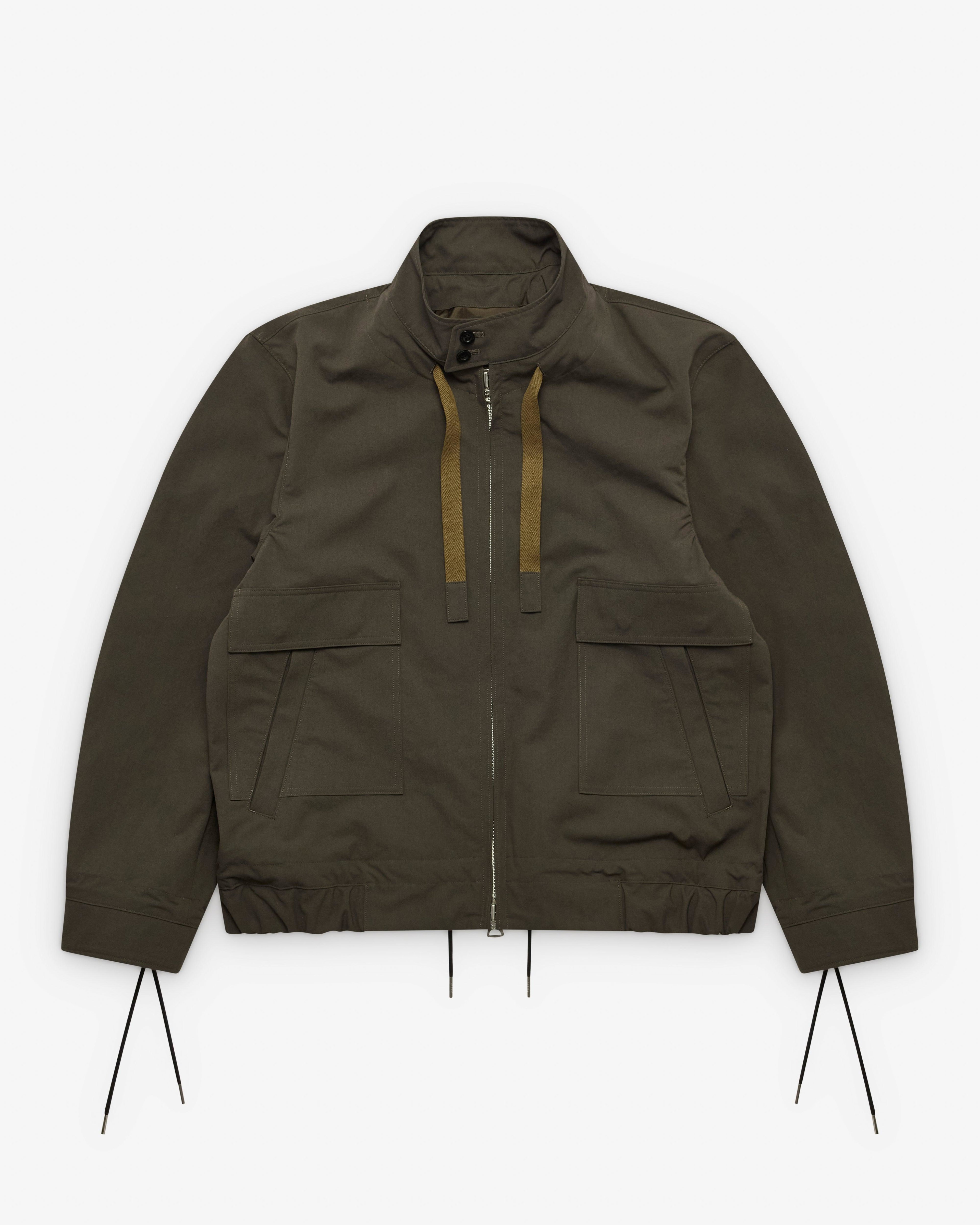 Sacai  - Men's Weathercloth Blouson - (Olive Green) by SACAI