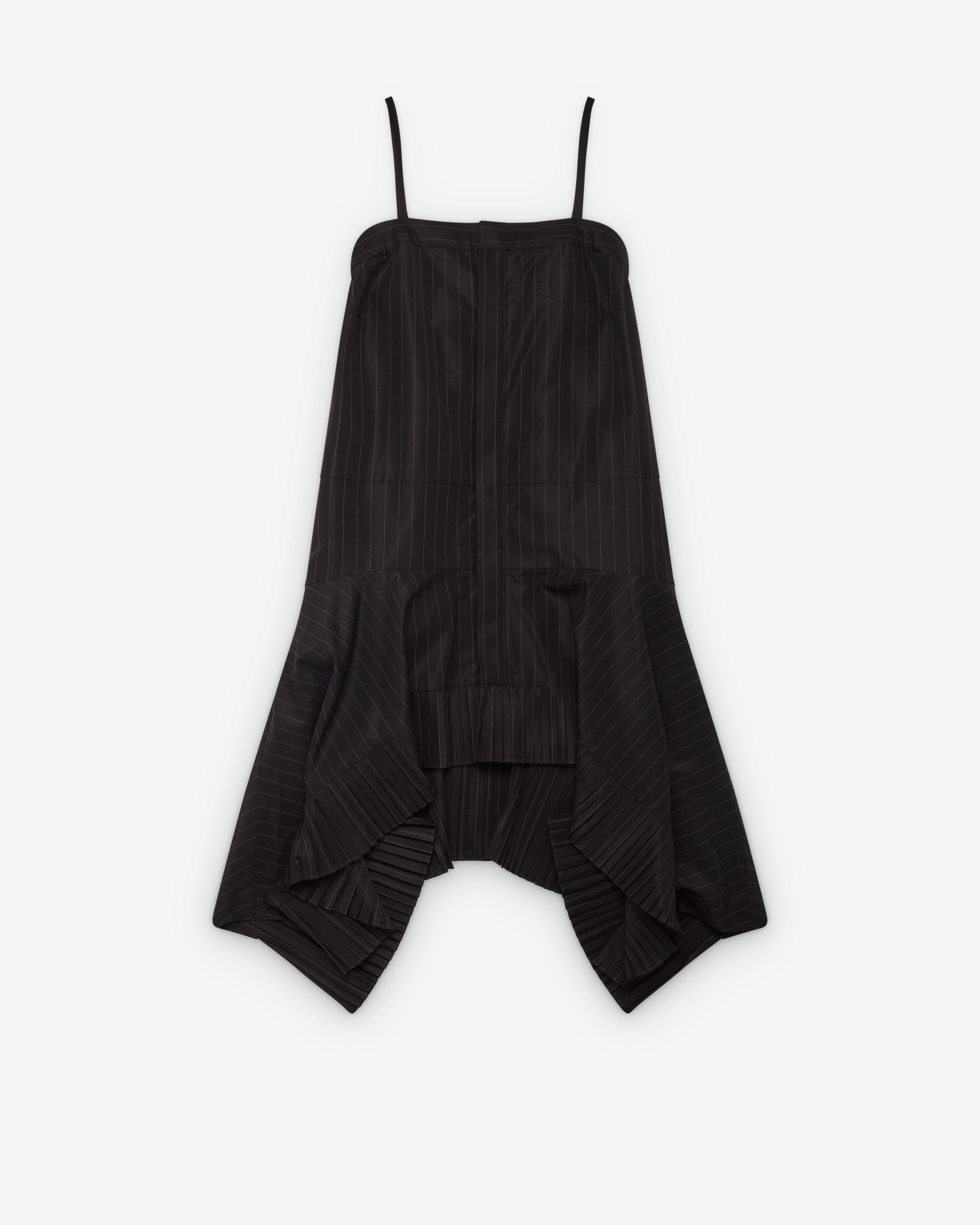 Sacai - Women's Chalk Dress - (Black/Stripe) by SACAI