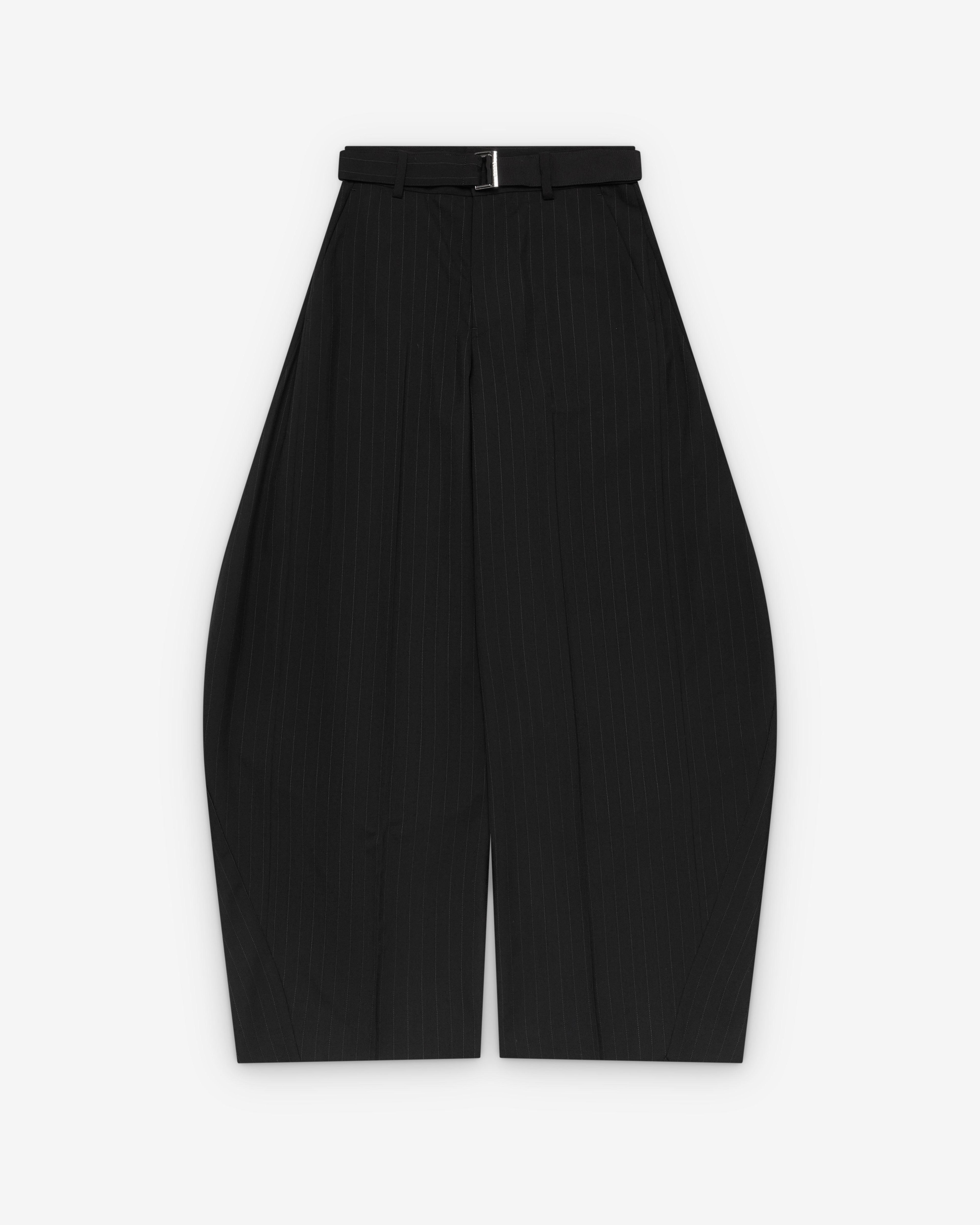 Sacai  - Women's Chalk Stripe Pants - (Black) by SACAI
