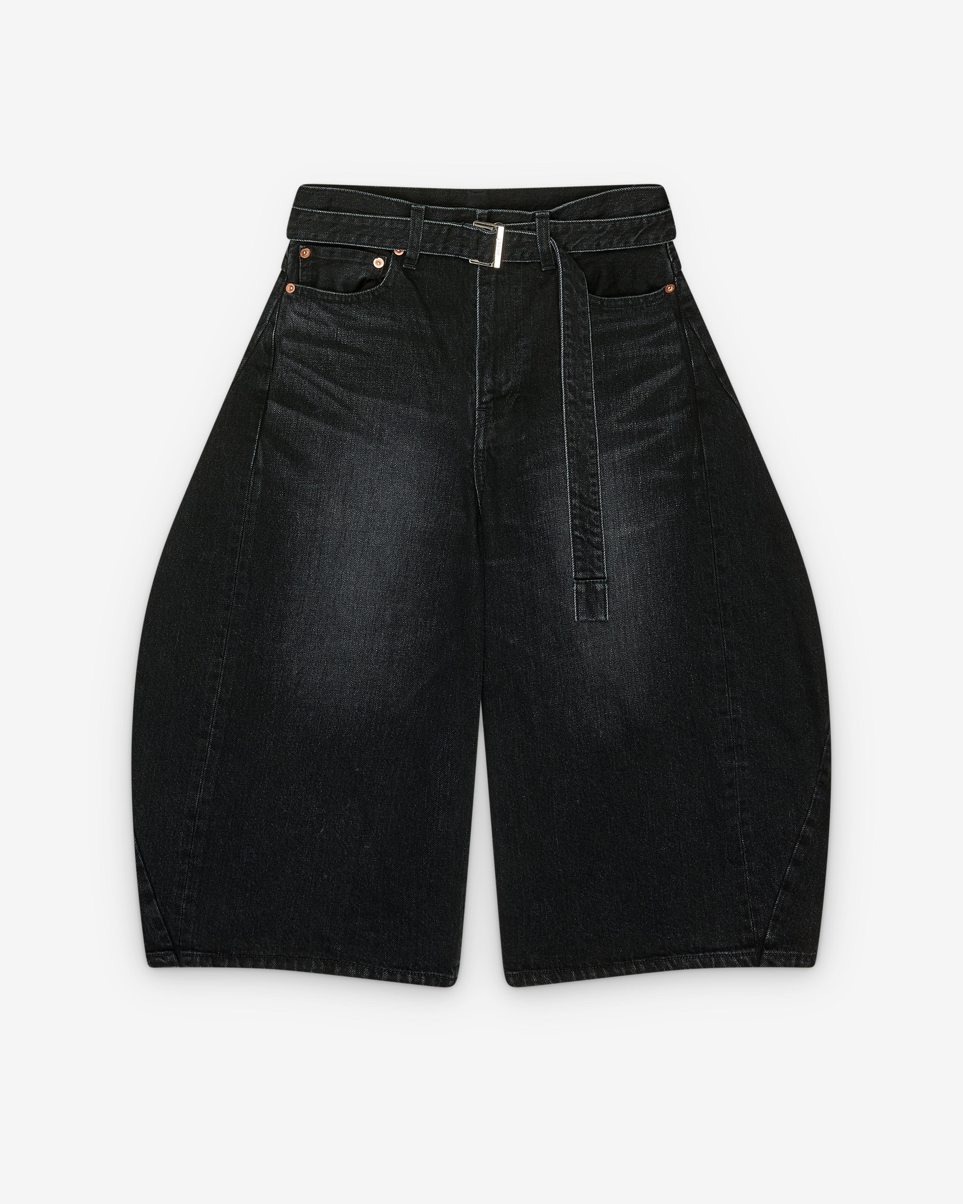 Sacai - Women's Denim Shorts - (Black) by SACAI