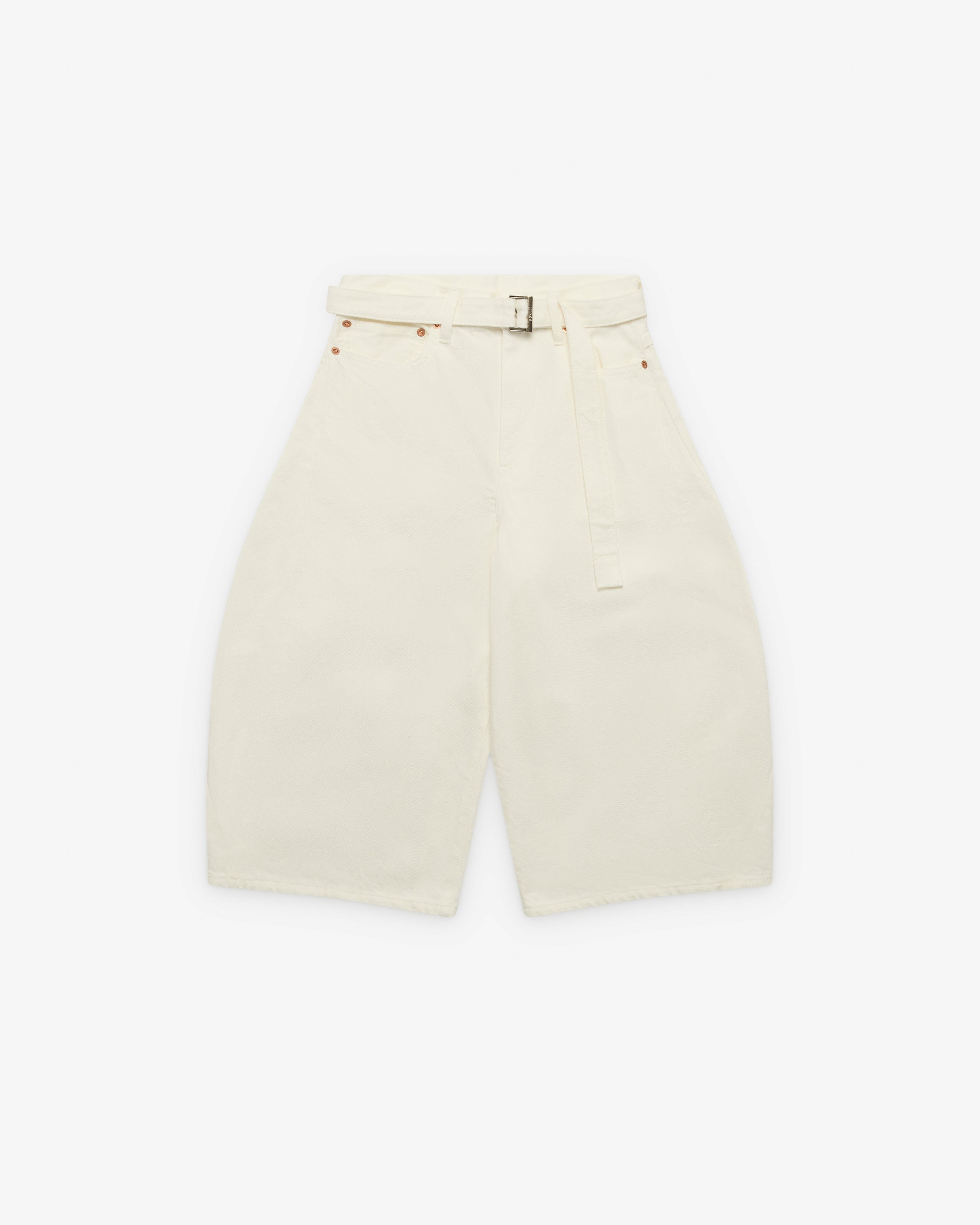 Sacai - Women's Denim Shorts - (White) by SACAI