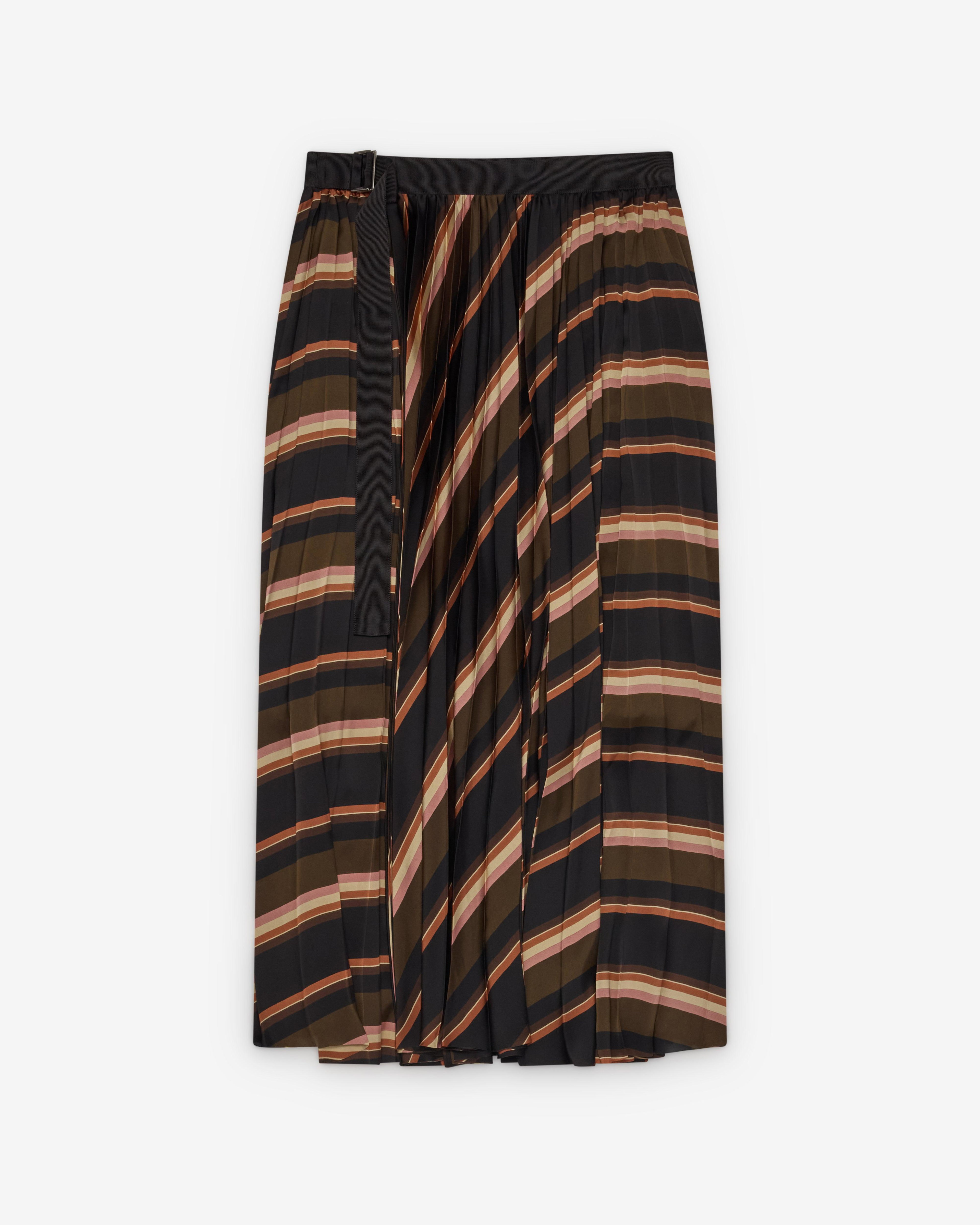 Sacai  - Women's Horizontal Stripe Skirt - (Multi) by SACAI