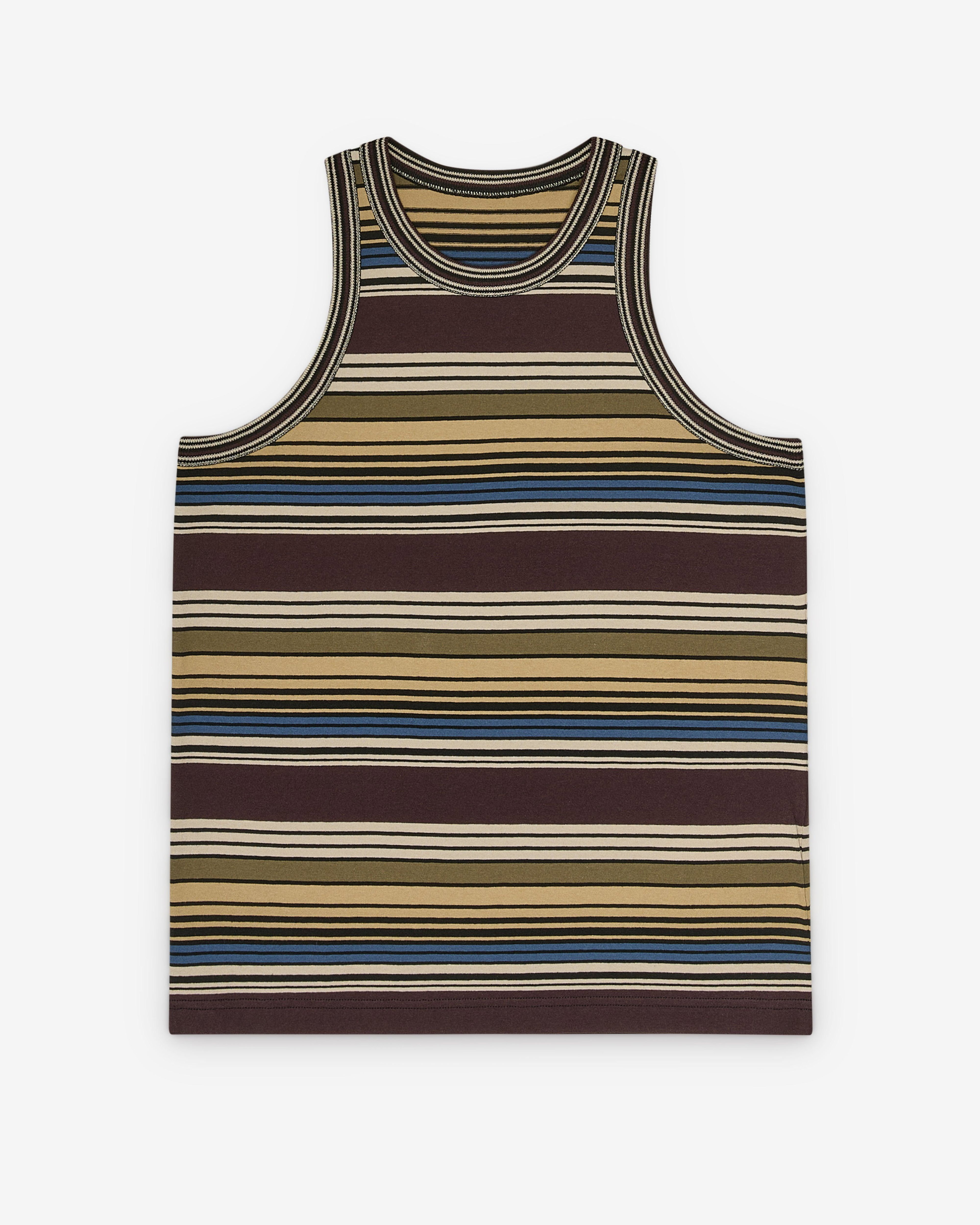 Sacai - Women's Horizontal Stripe Tank Top - (Brown/Beige) by SACAI