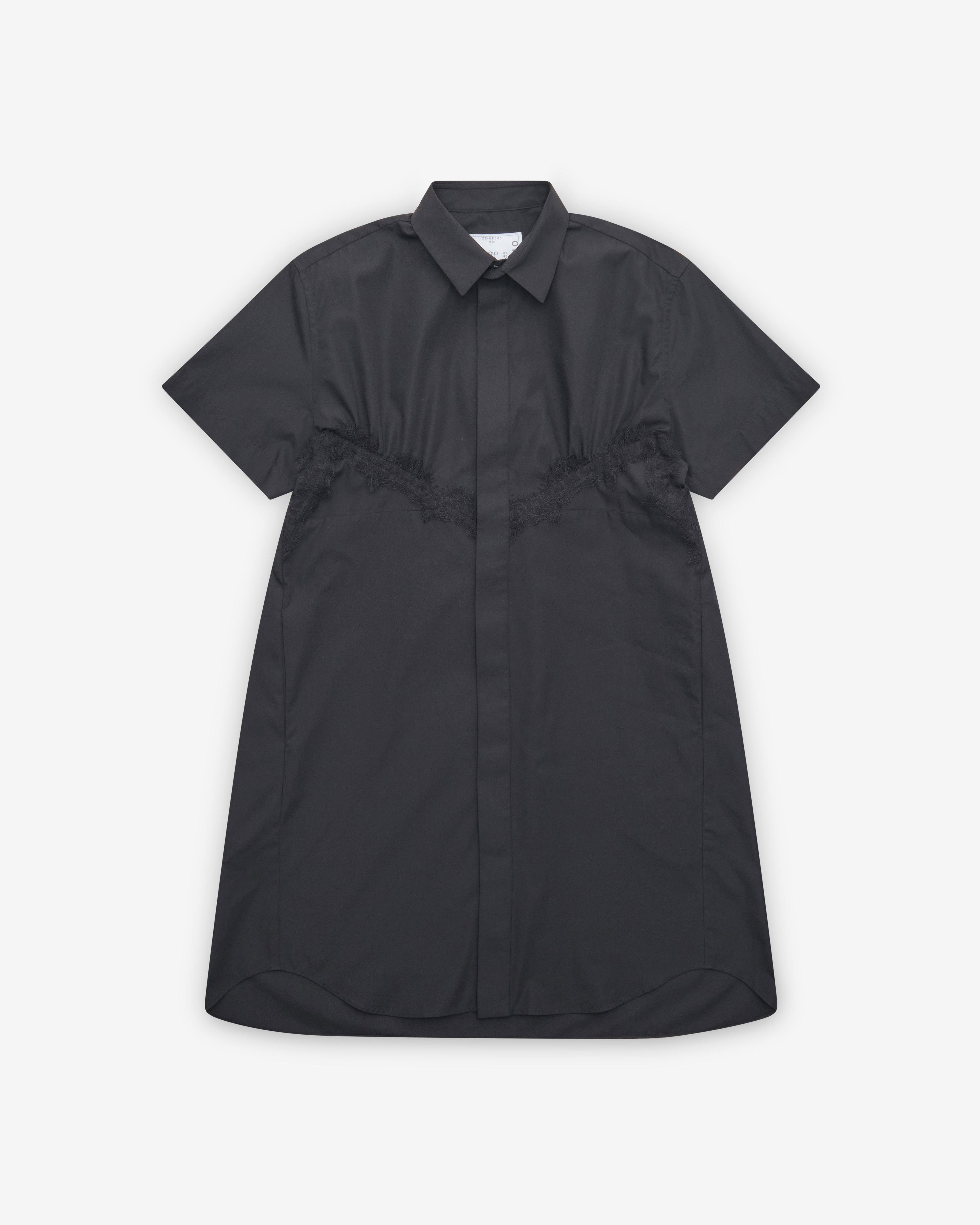 Sacai - Women's Poplin Dress - (Black) by SACAI