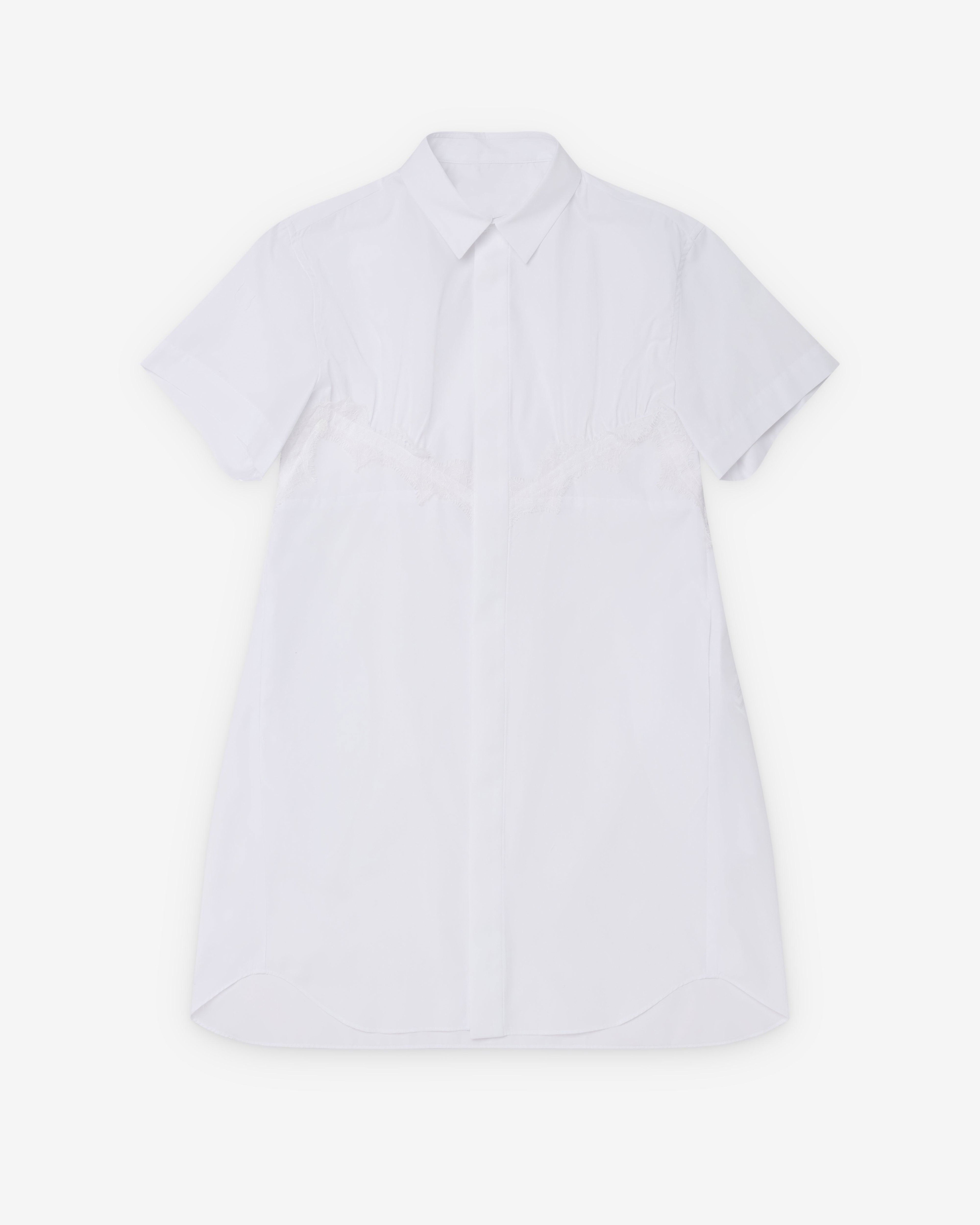Sacai  - Women's Poplin Dress - (White) by SACAI