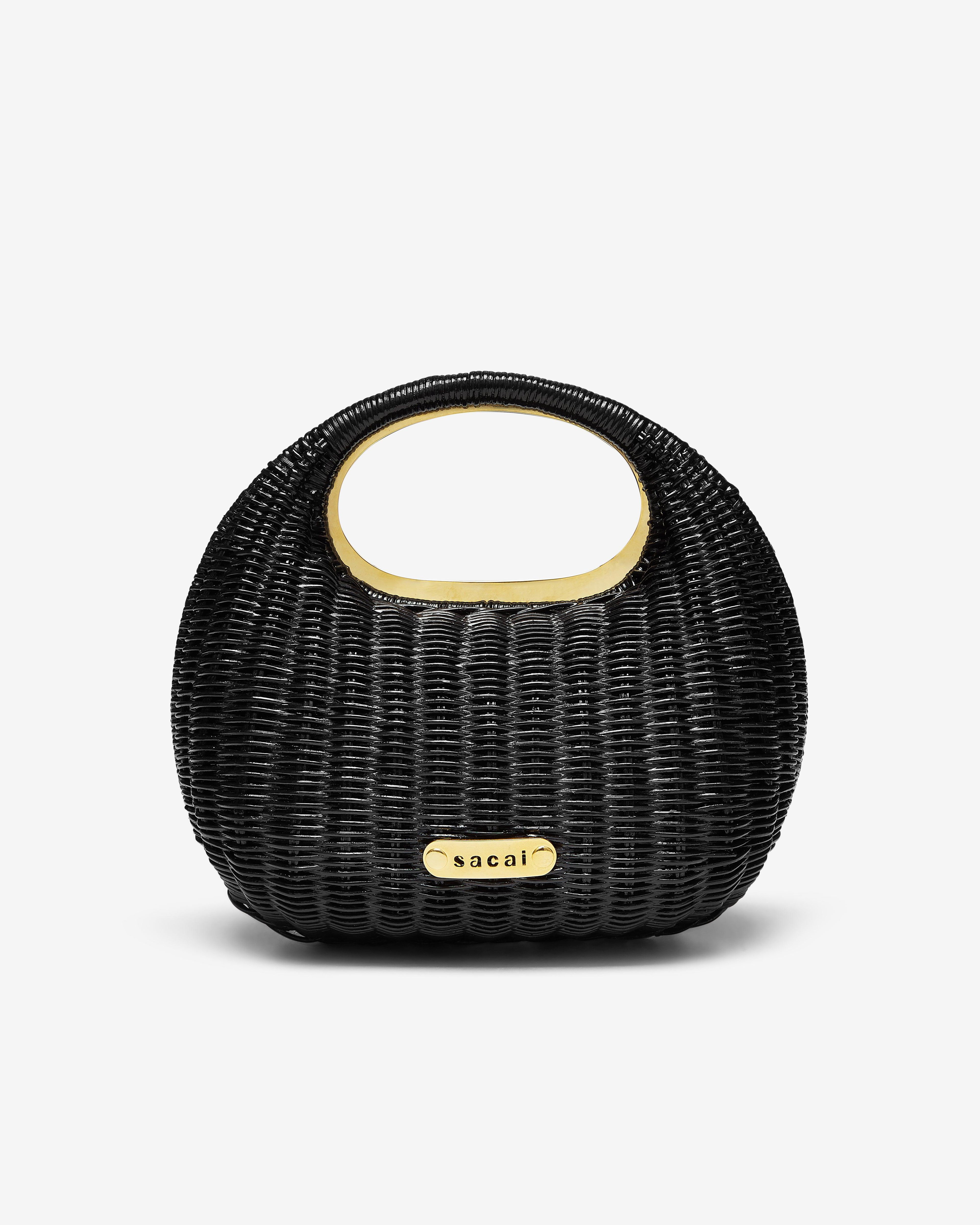 Sacai - Women's Rattan Round Bag - (Black) by SACAI