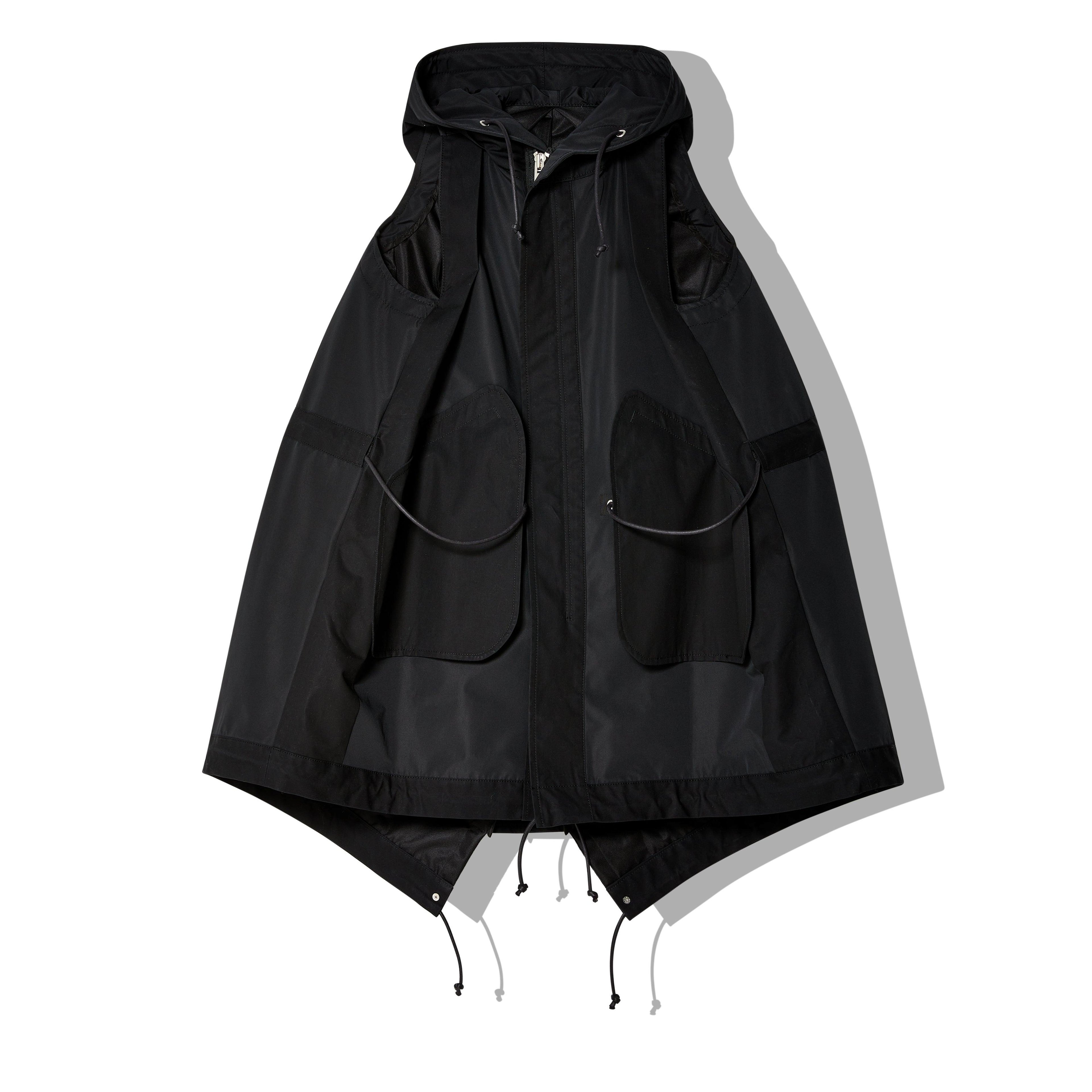 Sacai - Women's Taffeta Hooded Vest - (Black) by SACAI