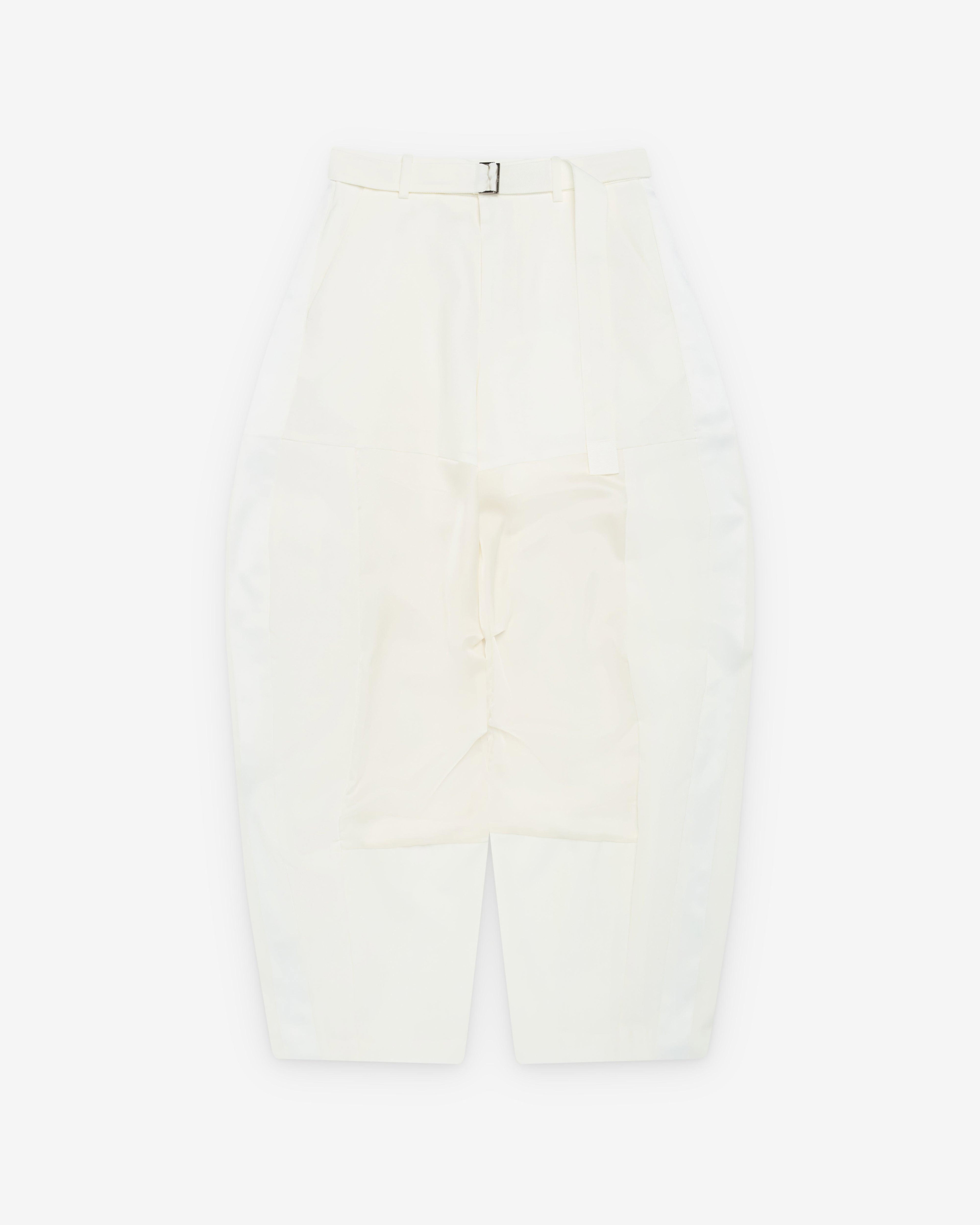 Sacai  - Women's Wool Suiting Pants - (White) by SACAI
